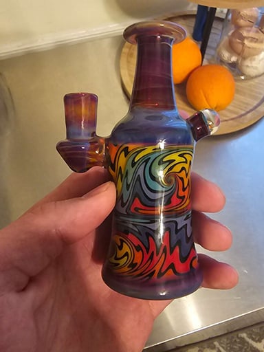 Preview pic of Birdhouse Glass worked Tiny rig. 10 mm. Naked Girl Millie.