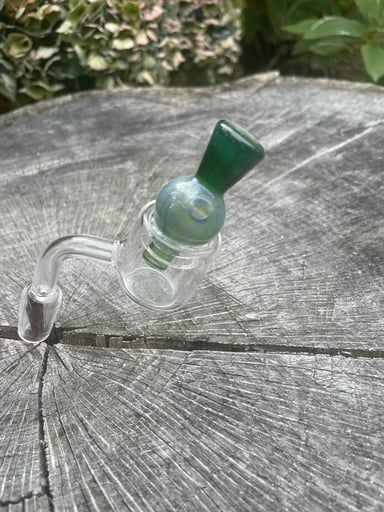 Preview pic of Green Handblown Bubble Cap