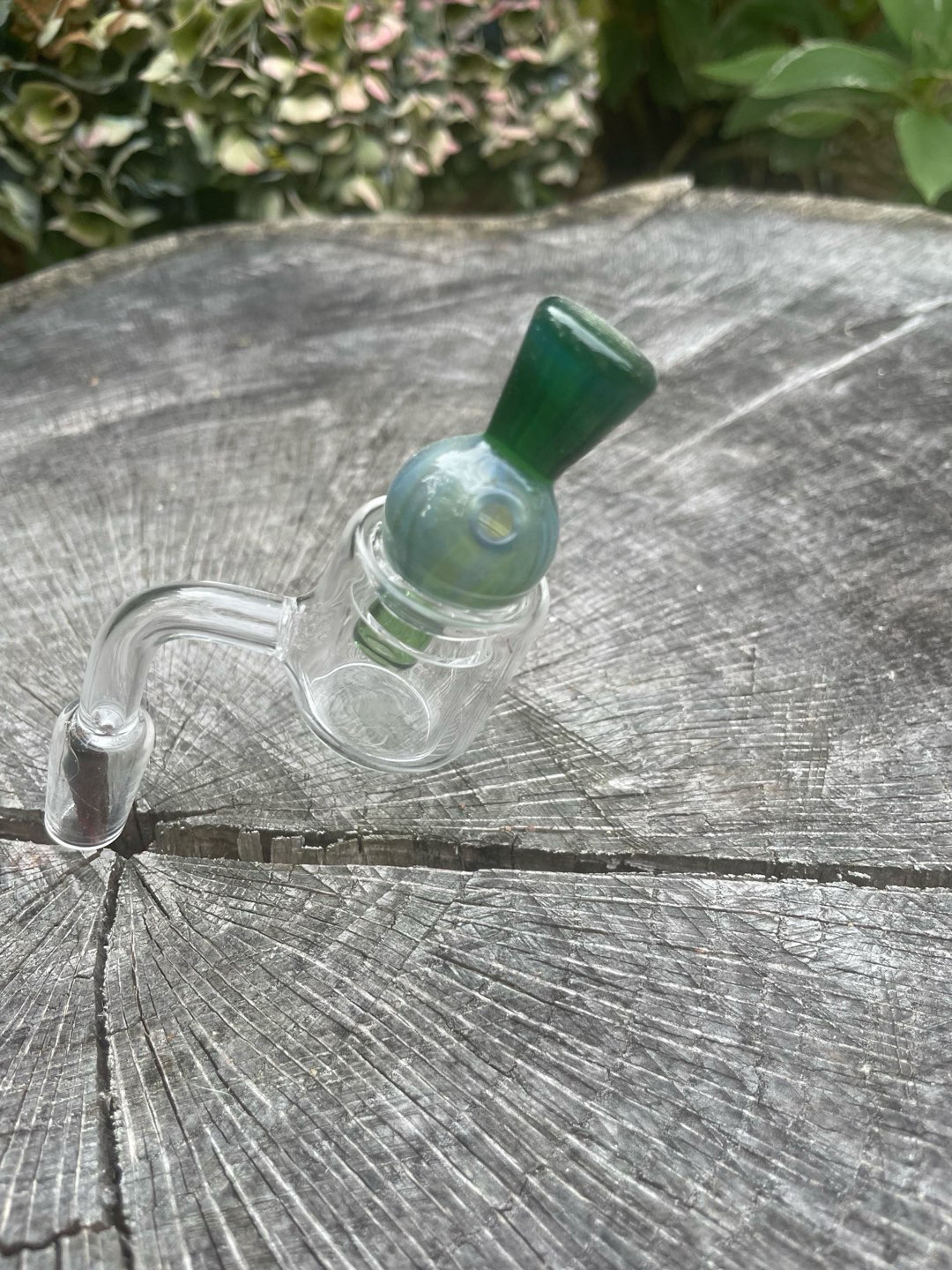 Preview pic of Green Handblown Bubble Cap