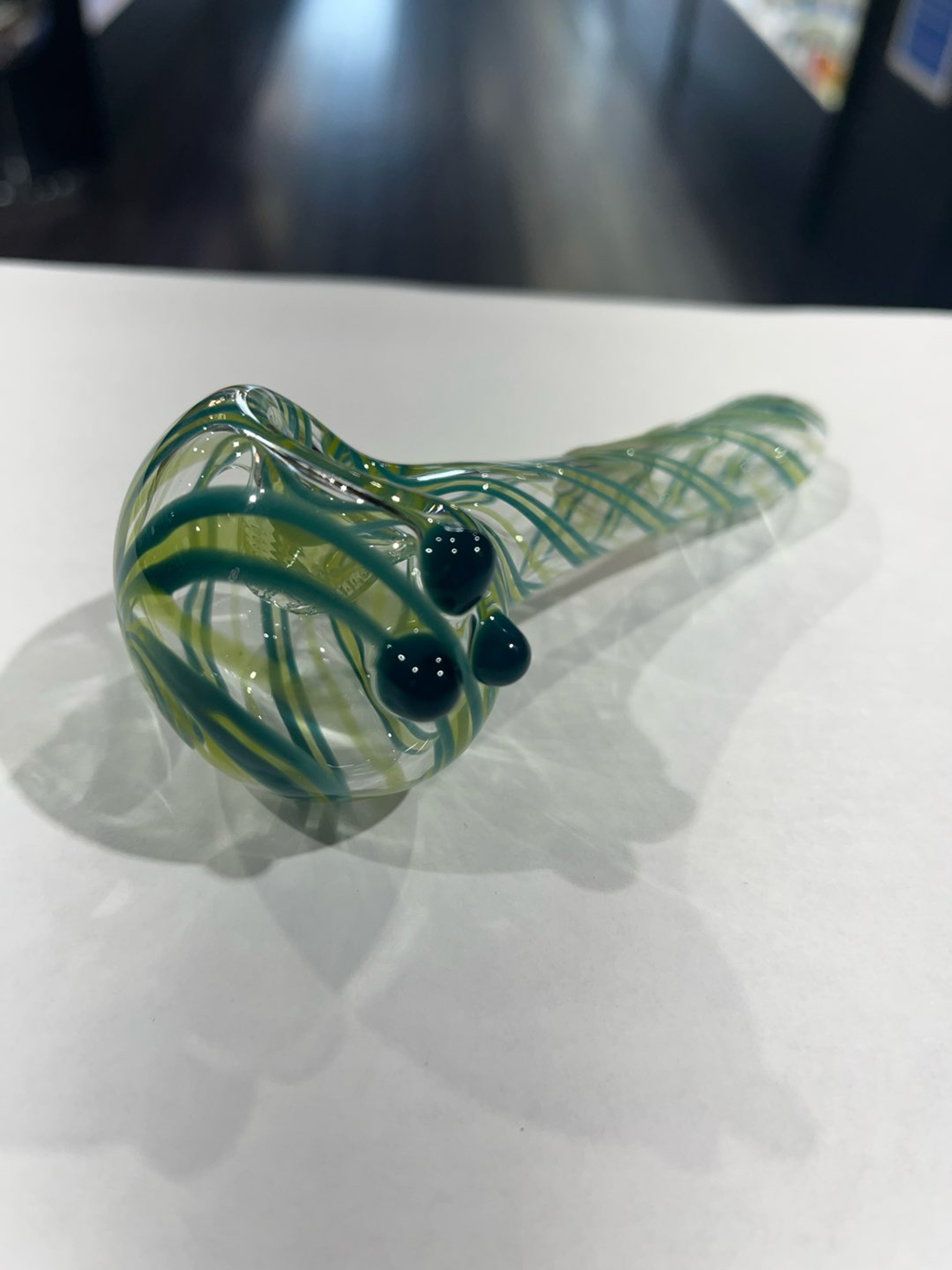 Preview pic of Tempered Toad Line work Spoon pipe