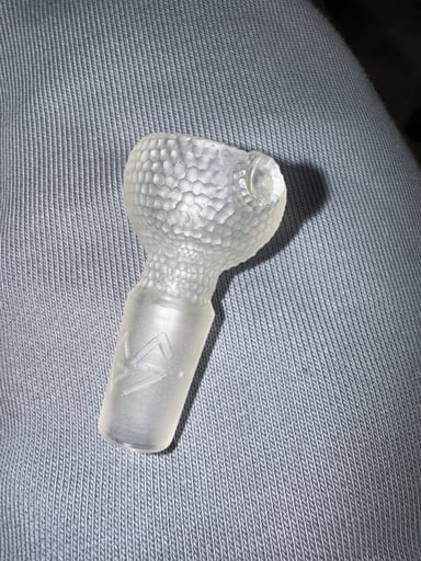 Preview pic of Cold Carved Clear Bowl 1 Hole-14mm
