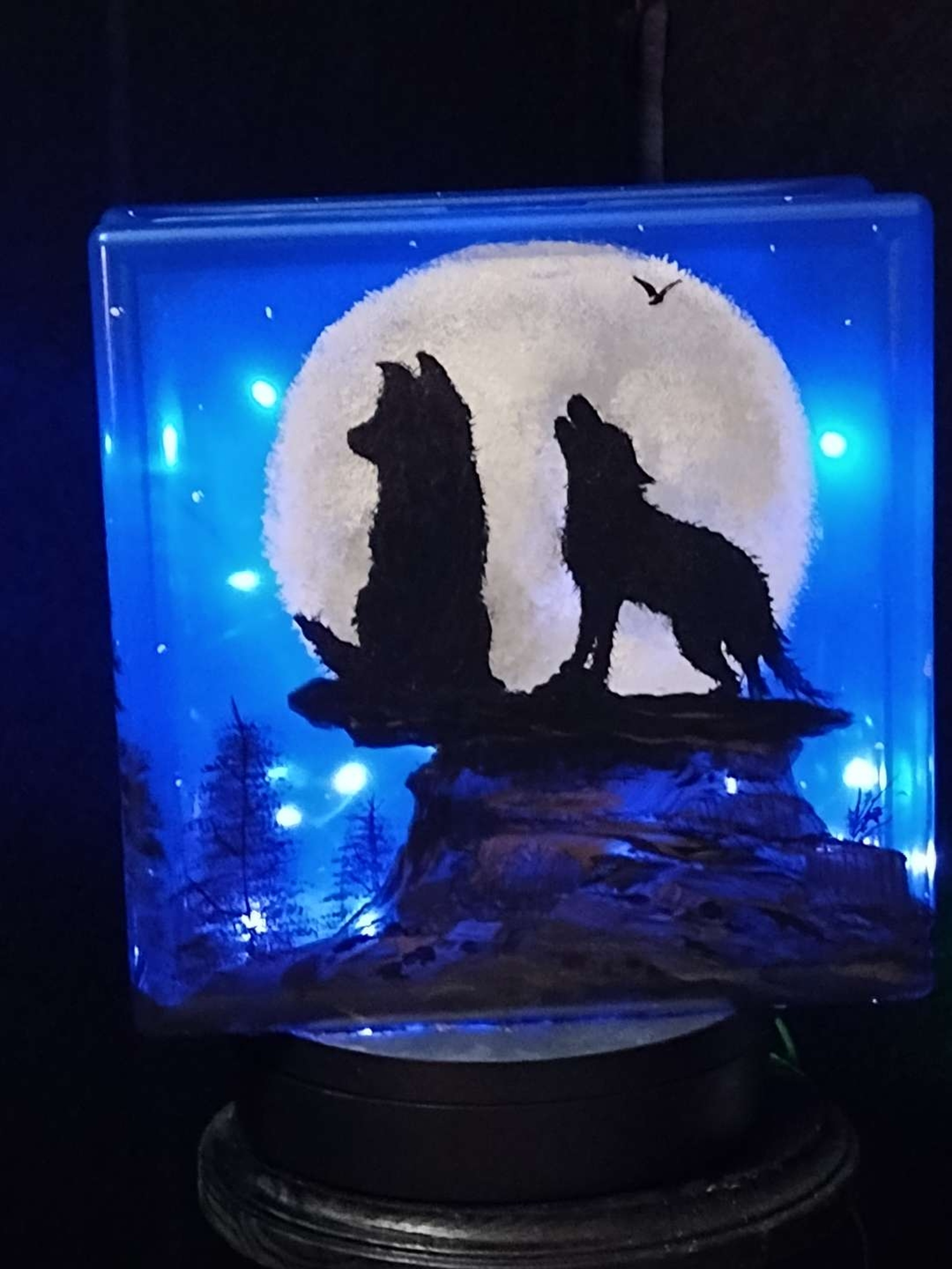 Preview pic of Hand Painted Bottle Lamp