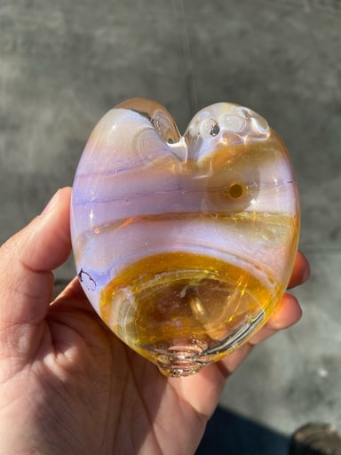 Preview pic of Heart Pipe by Nobody Glass (Glass By Nobody)