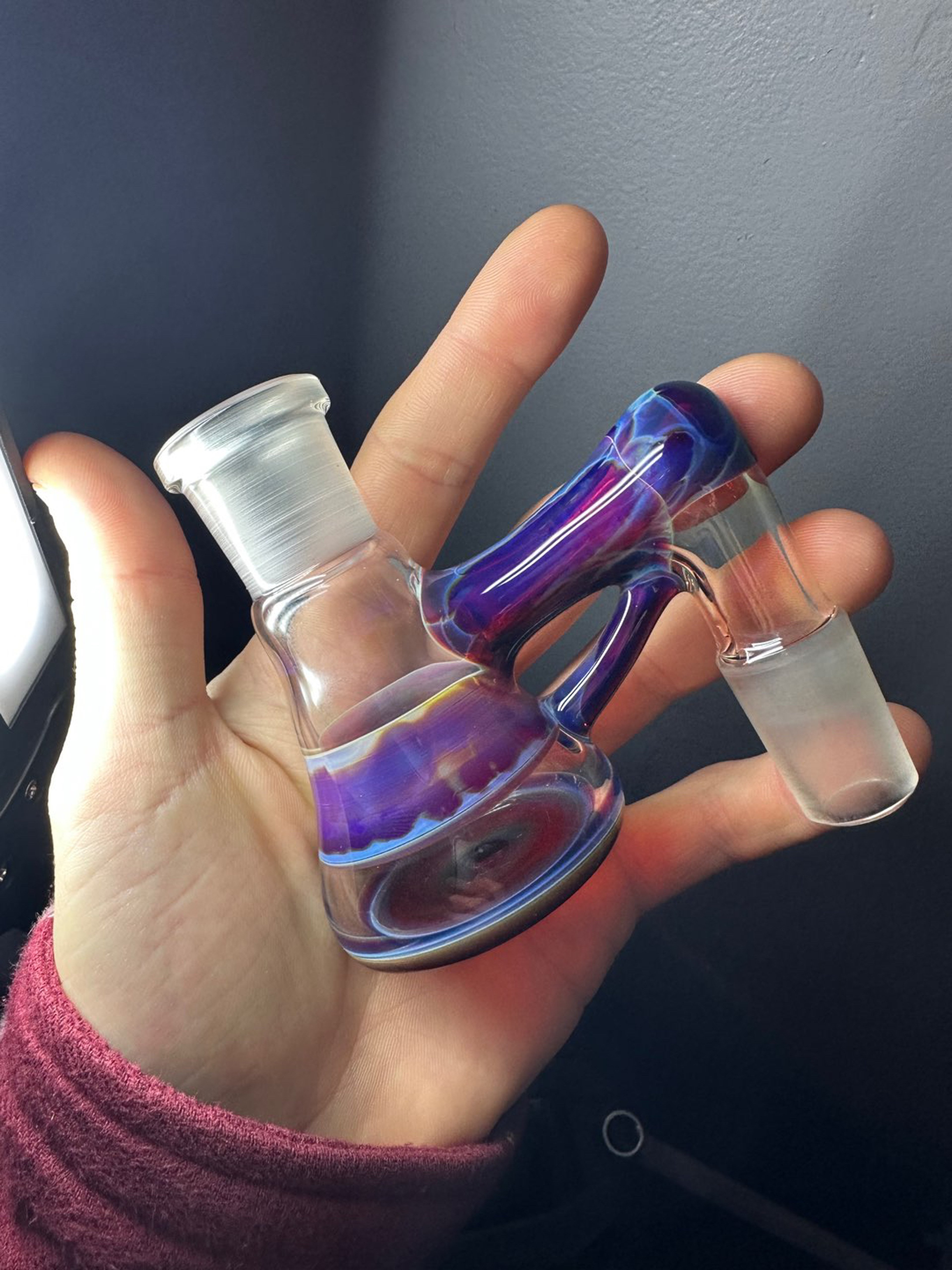 Preview pic of Valts Glass Amber Purple Dry Catcher