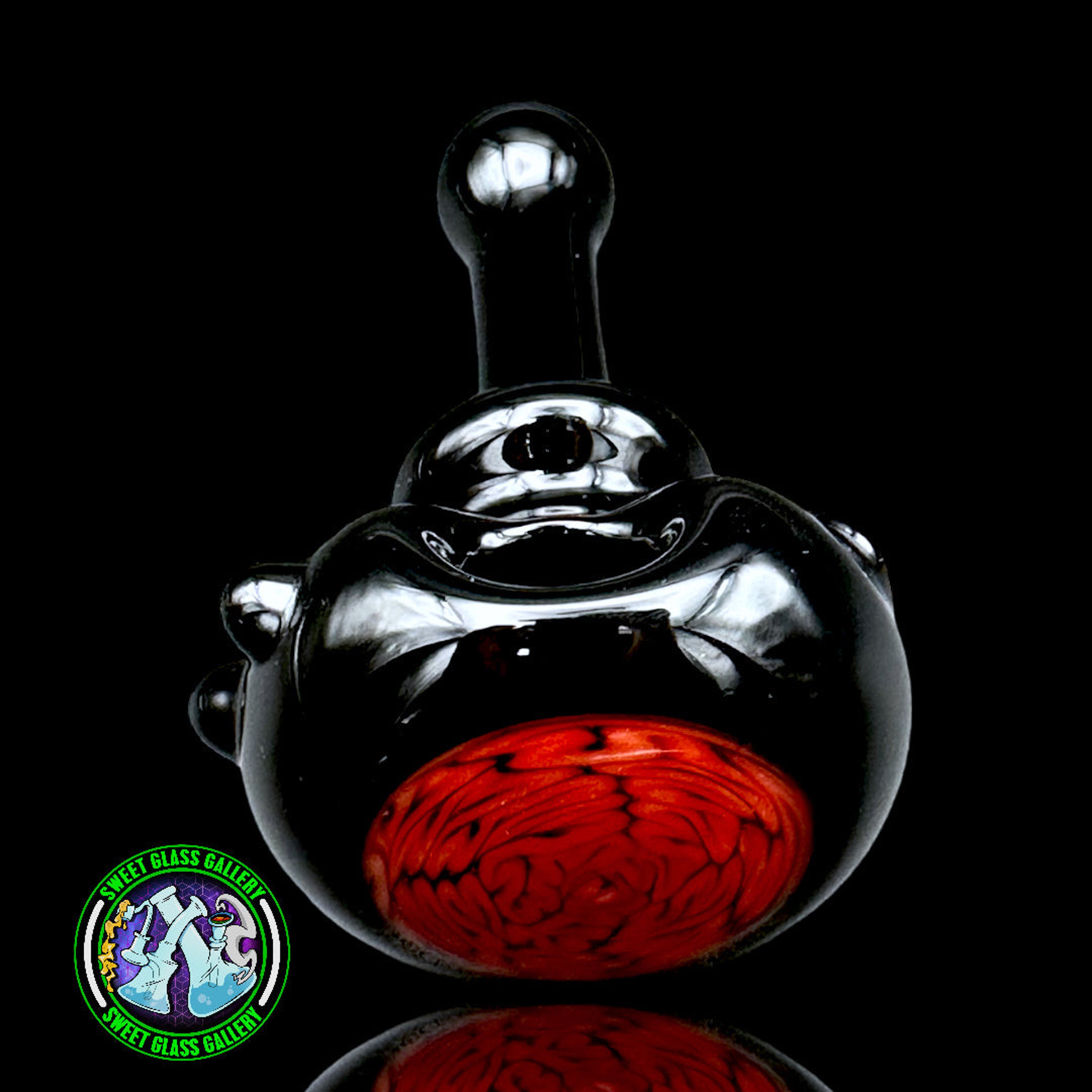 Preview pic of Algae - Brain Tech Hand Pipe (Black/Red)