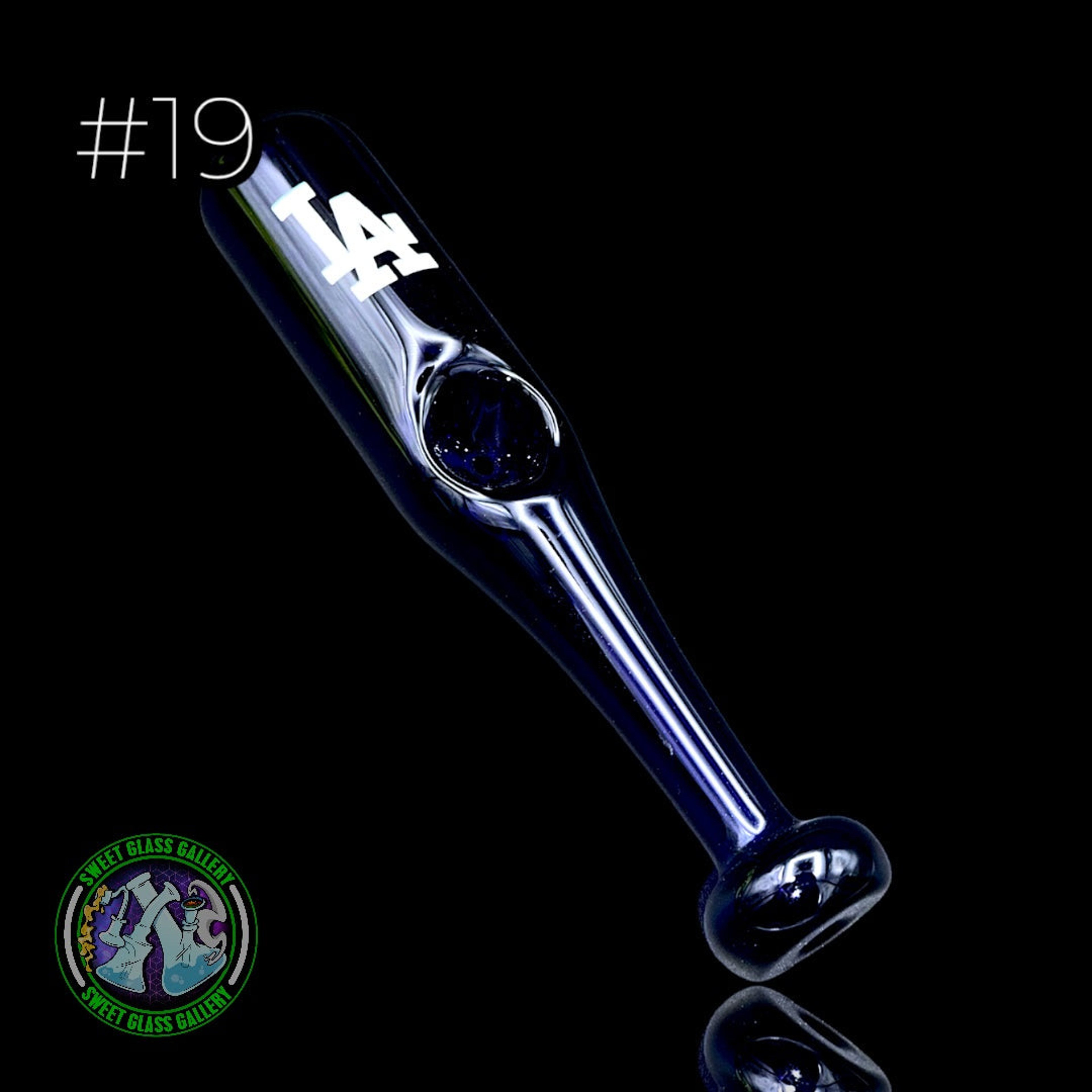 Daniel's Glass Art - Dry Pipe #19 - Baseball Bat (Los Angeles Dodgers) image 0