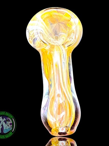 Preview pic of Daniel's Glass Art - Dry Pipe #2 - Gold Fumed