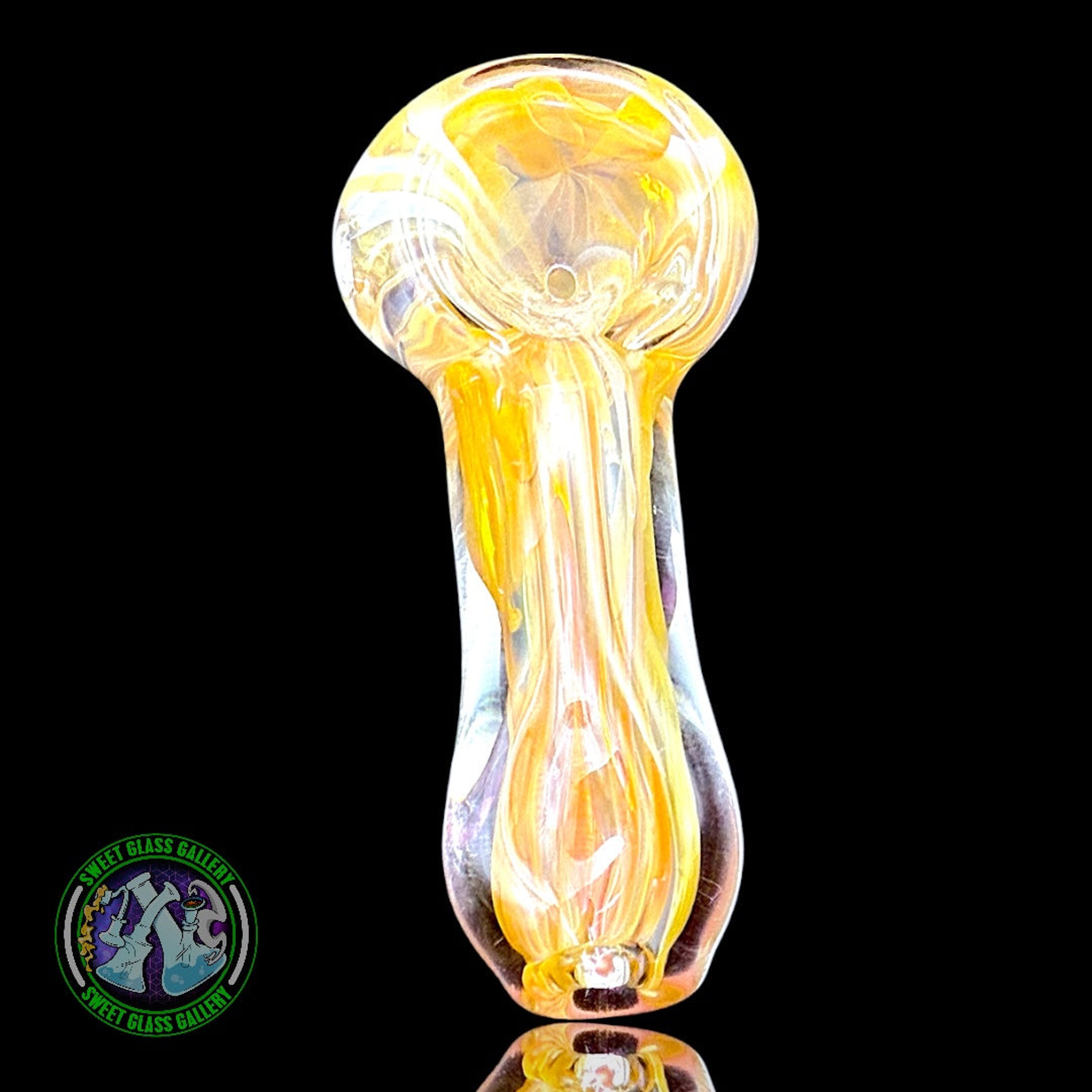 Preview pic of Daniel's Glass Art - Dry Pipe #2 - Gold Fumed