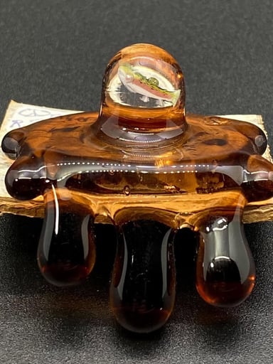 Preview pic of Obe Glass Drippy Millie Hat Pin