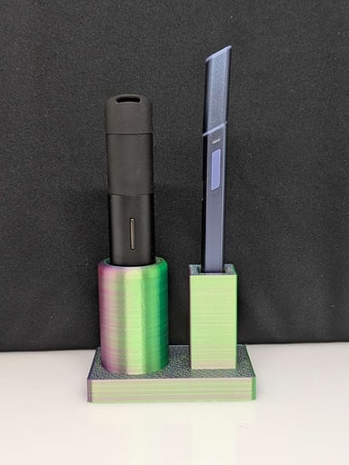 Preview pic of Puffco Pivot and Hot Knife Stand - Green/Blue/Purple
