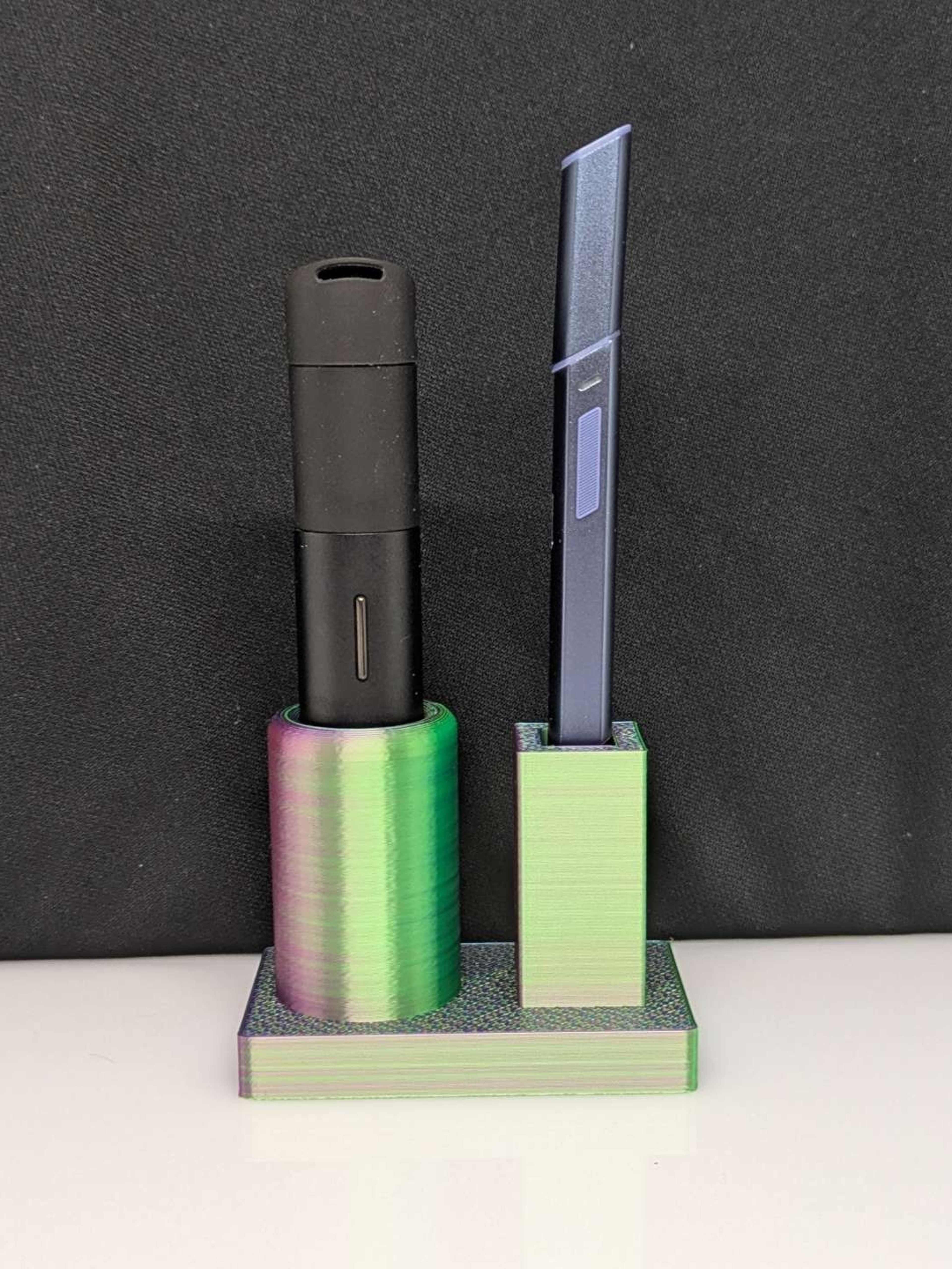 Preview pic of Puffco Pivot and Hot Knife Stand - Green/Blue/Purple