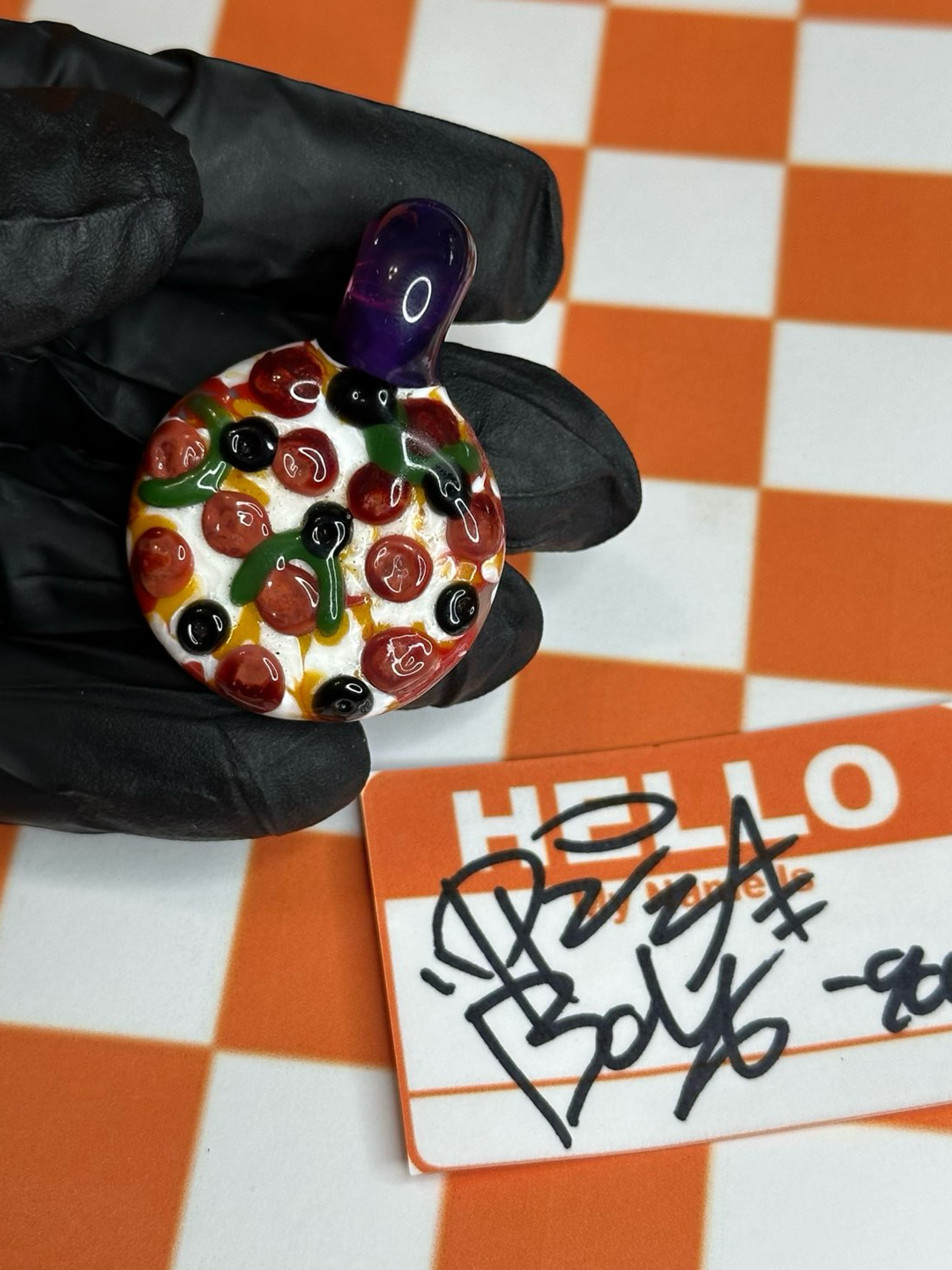 Preview pic of Supreme Pizza Pie Pendent w/ Royal Jelly