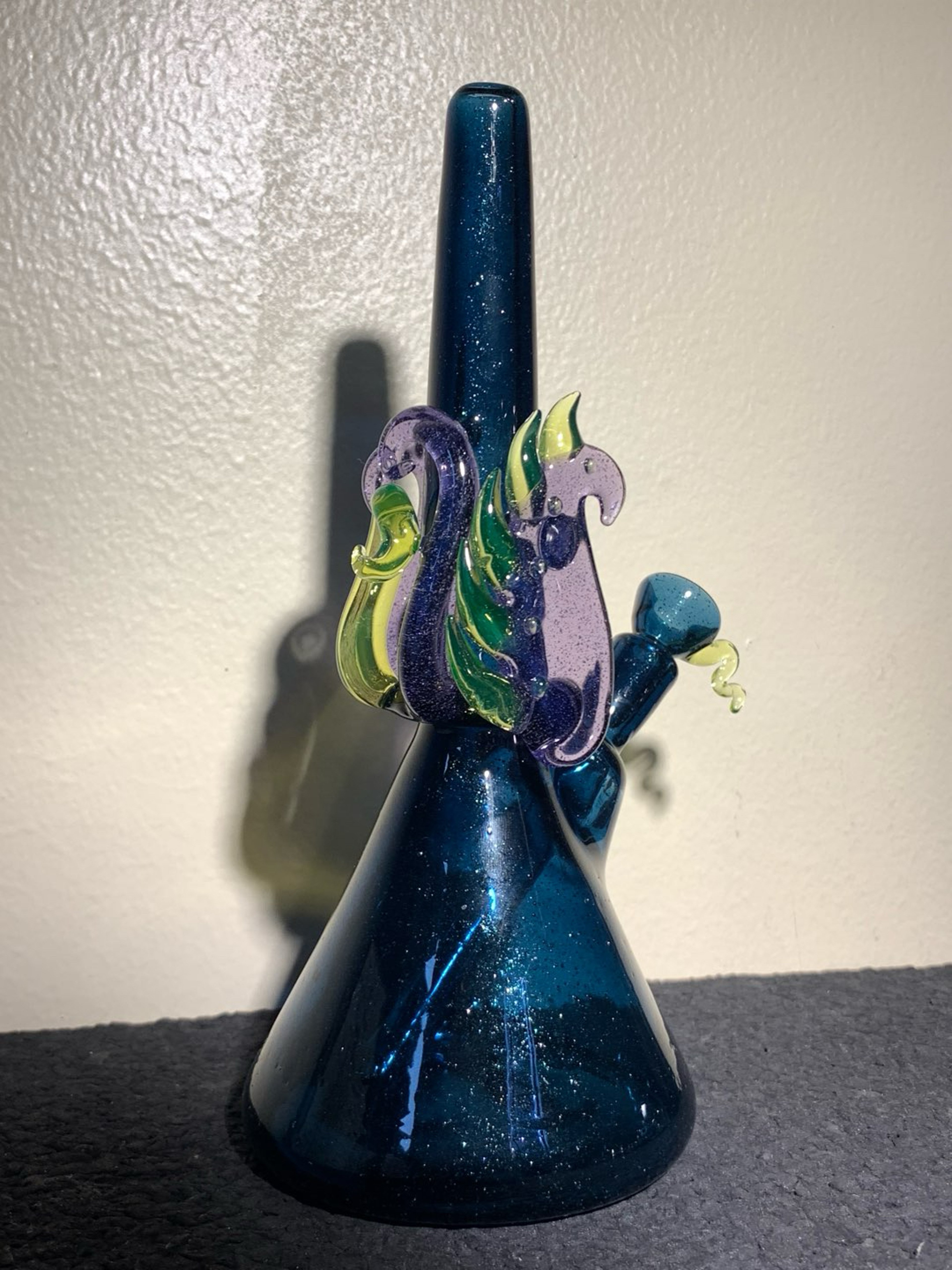 Griffin Glass Blue Stardust Beaker image 0