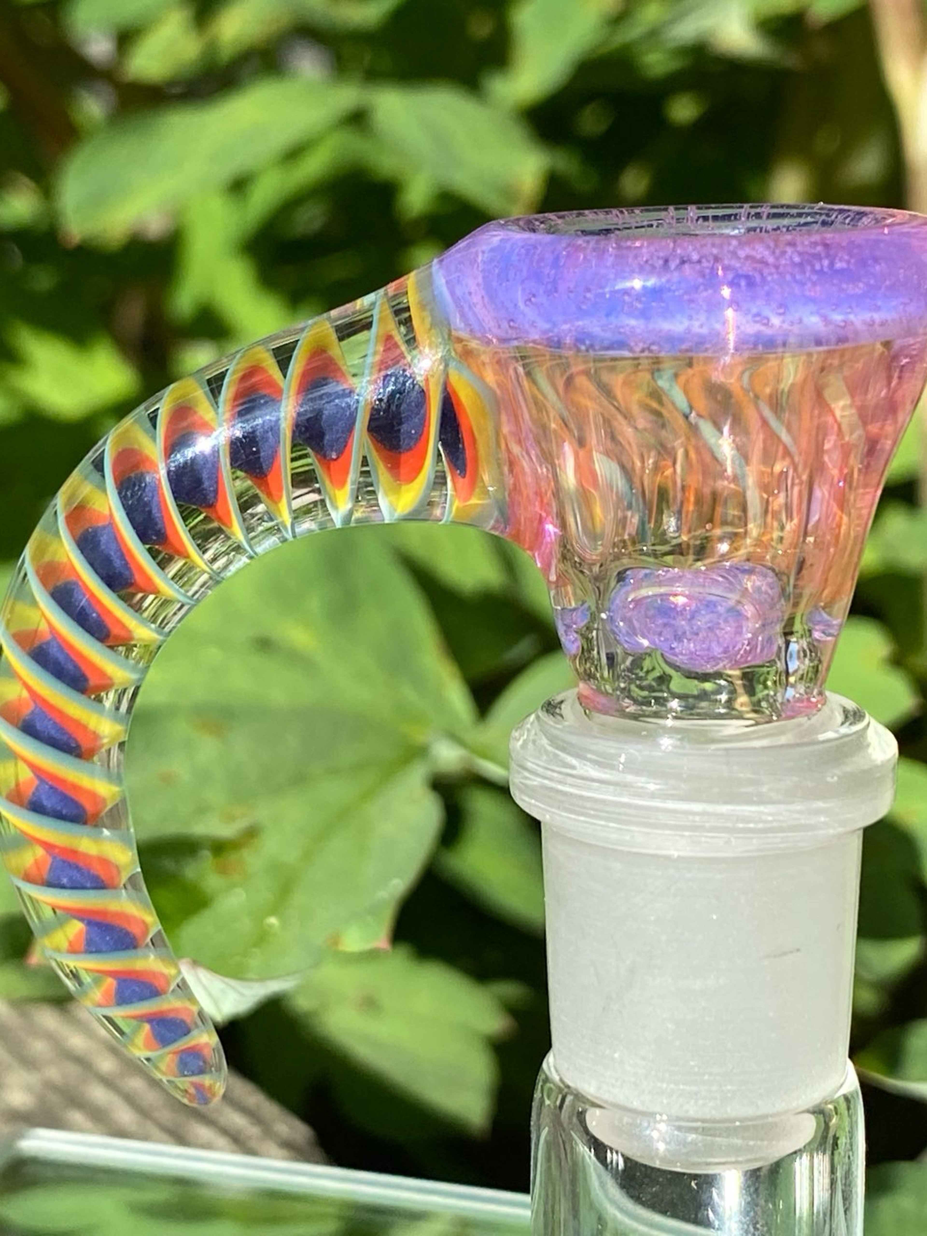 Preview pic of 14mm Fumed horn martini slide w/ screen
