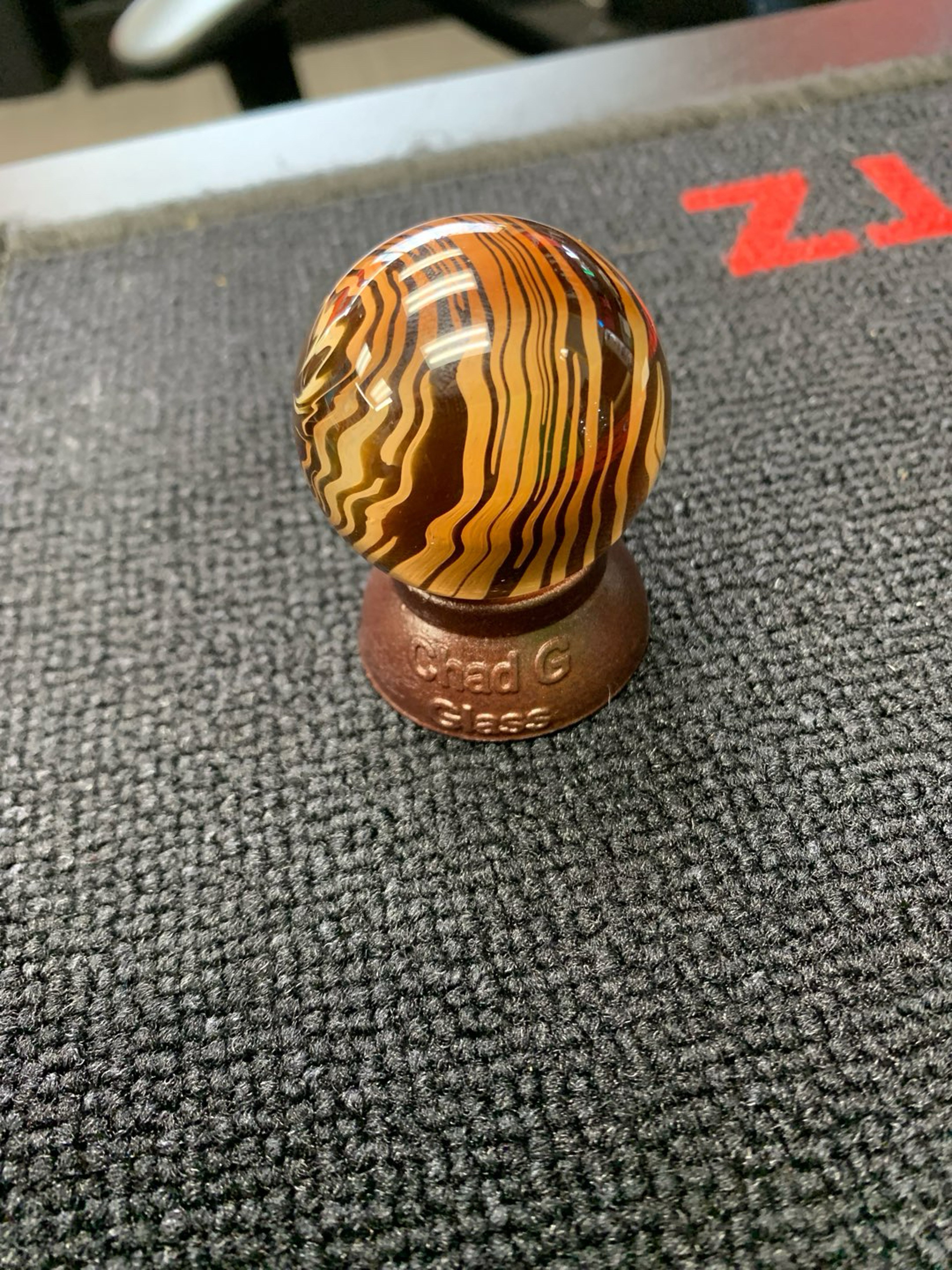 Preview pic of Chad G Woodgrain Marble w/ Stand