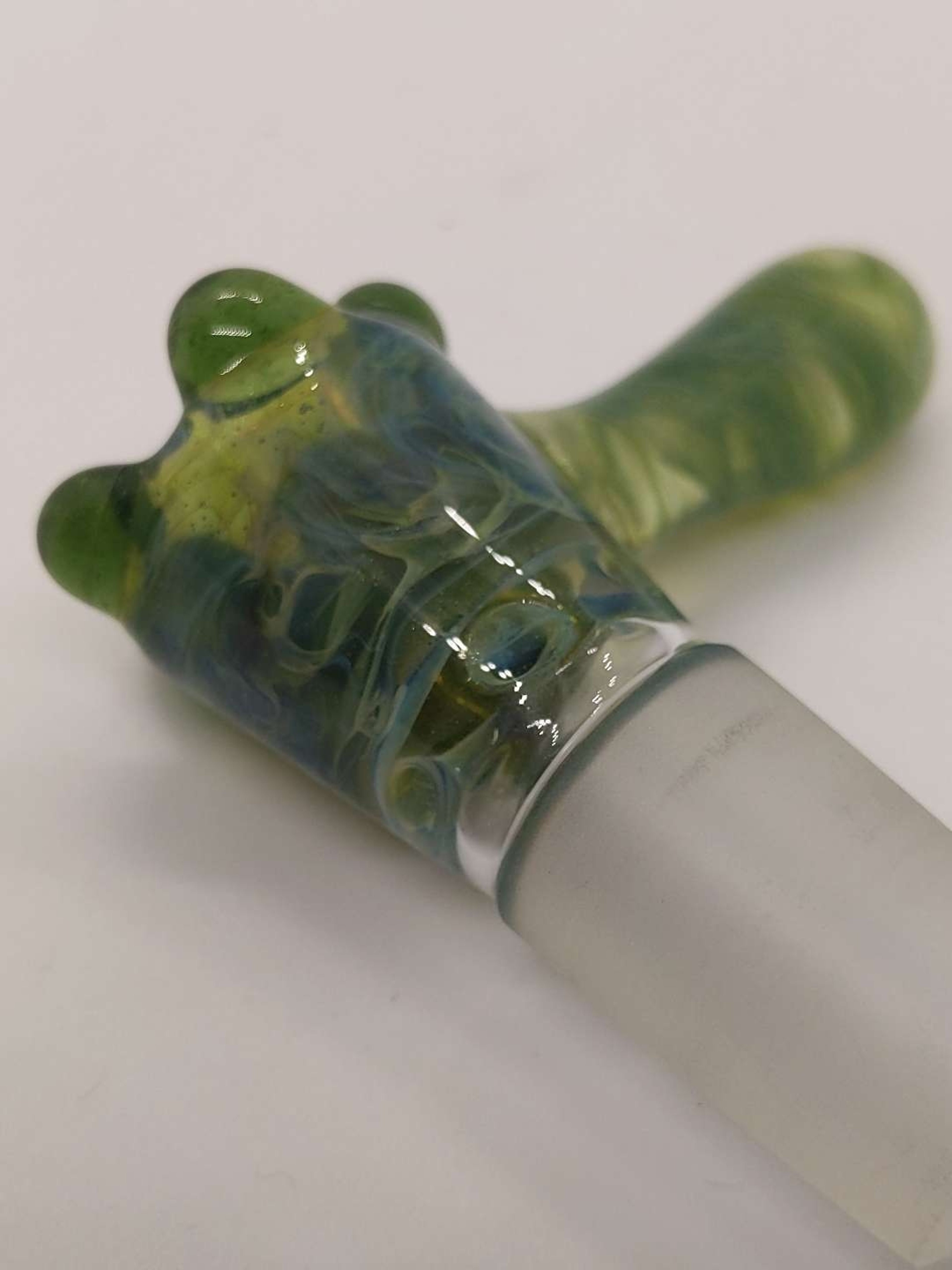 Preview pic of Green And Blue Swirl 18mm Slide