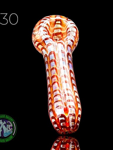 Preview pic of Daniel's Glass Art - Dry Pipe #30 - Wrap & Rake