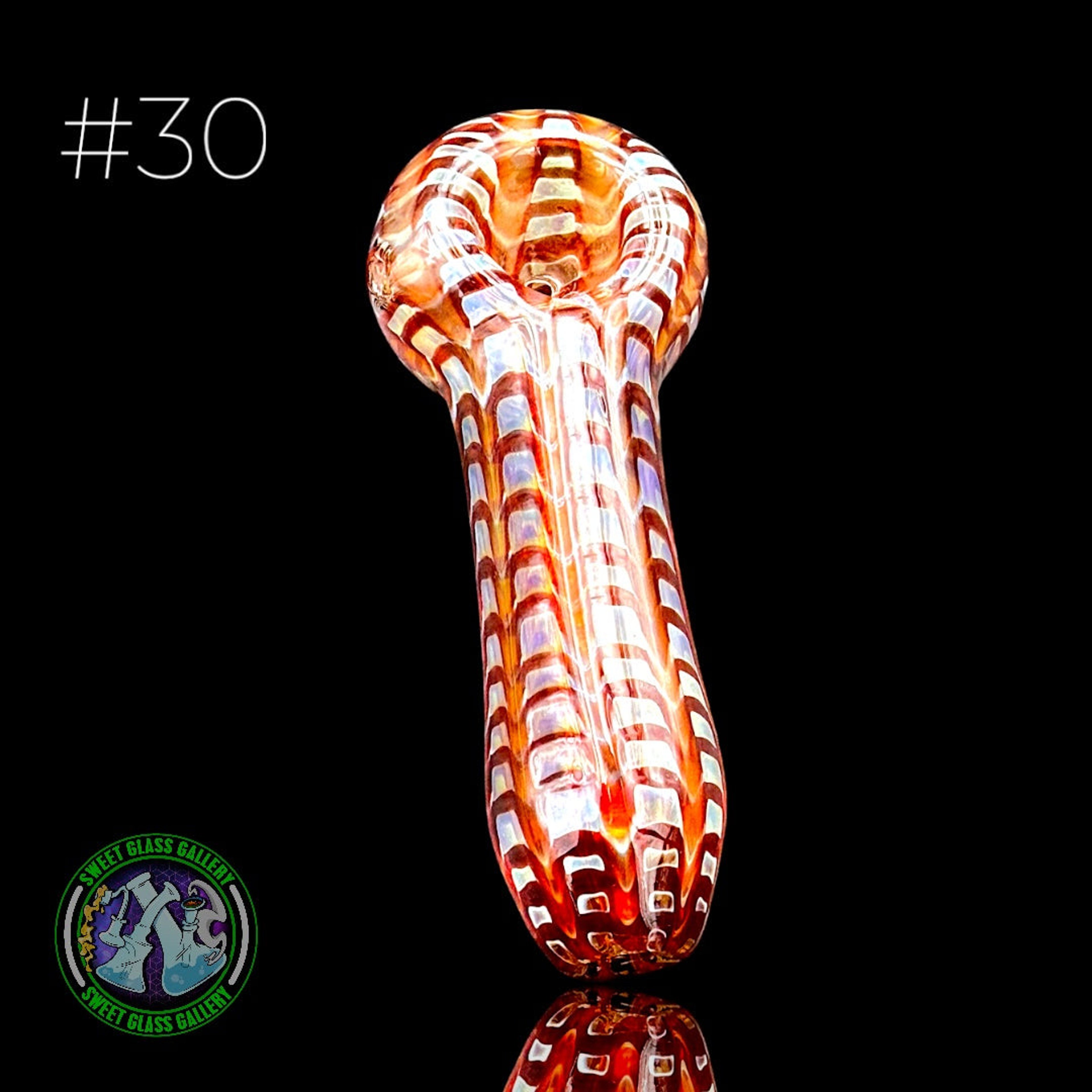 Preview pic of Daniel's Glass Art - Dry Pipe #30 - Wrap & Rake