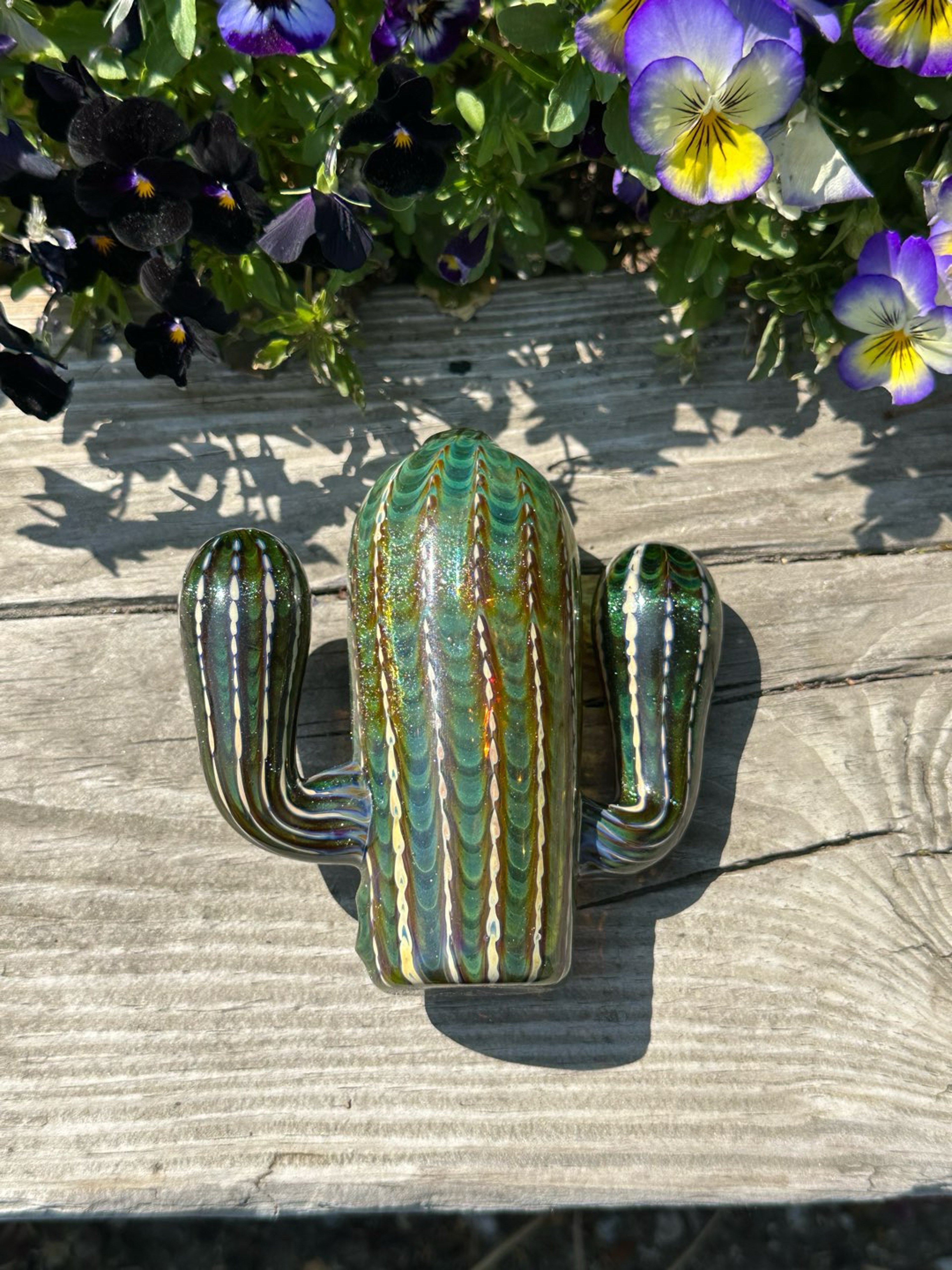 Blurd Glass Cactus Dry Piece image 0