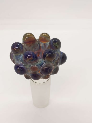 Preview pic of Single Hole Bubble Slide in Dark Blue & Purple 14mm