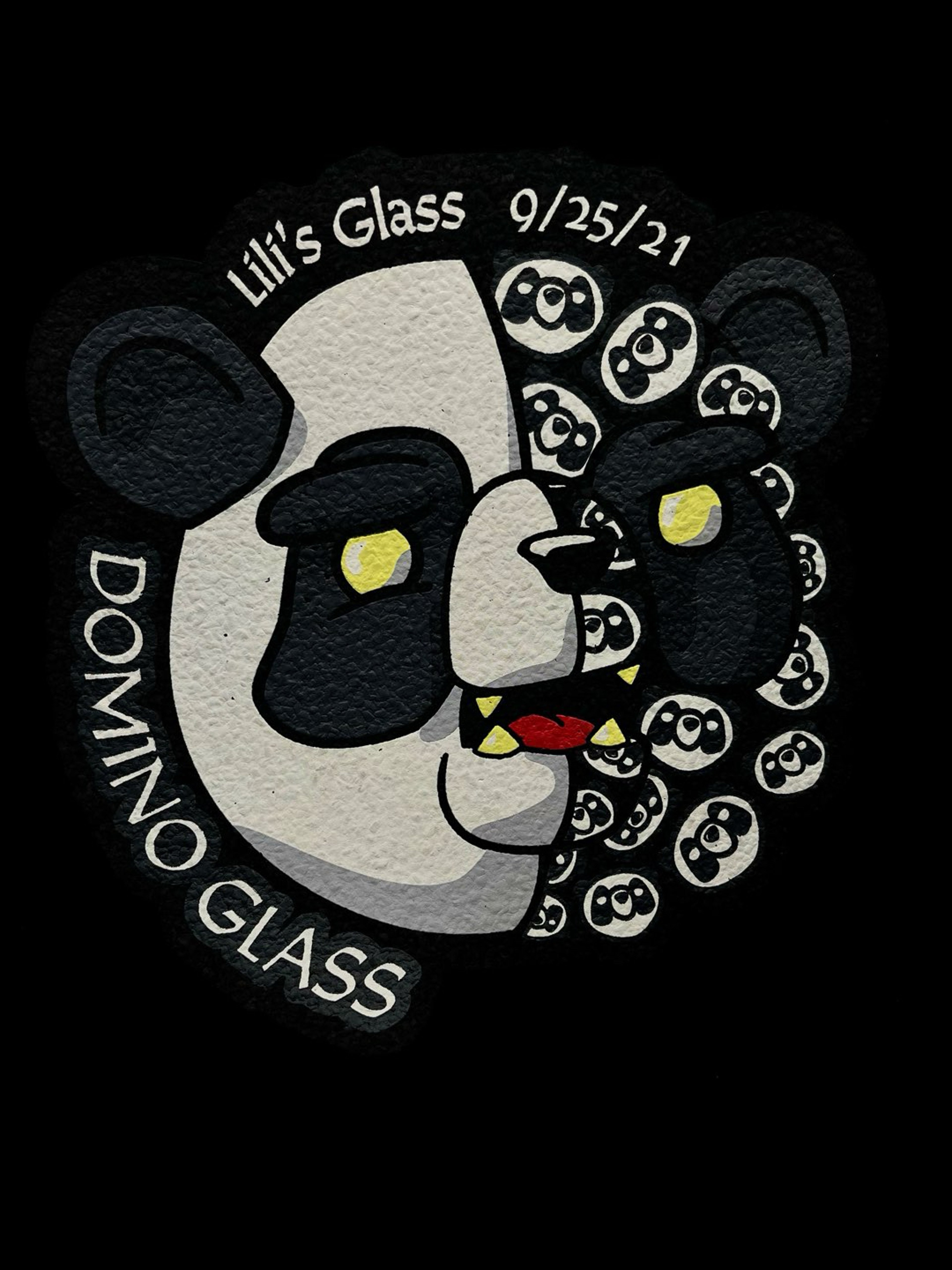 Preview pic of Panda 12” Mat by Moodmats x Domino Glass x Lilis Glass