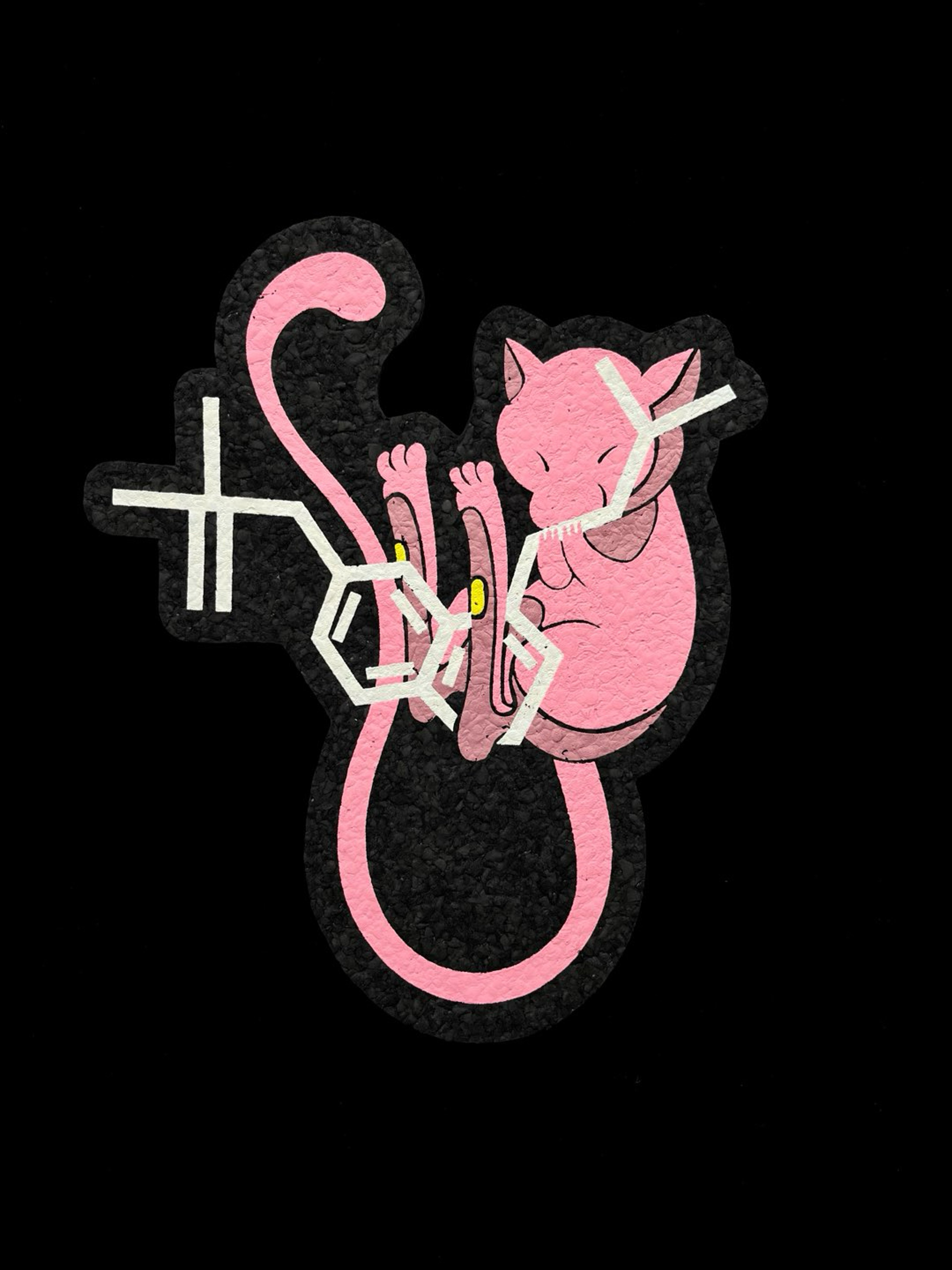 Preview pic of PsilocyMew Mat by The World Is Yours Art x 710 Emporium x Moodmats