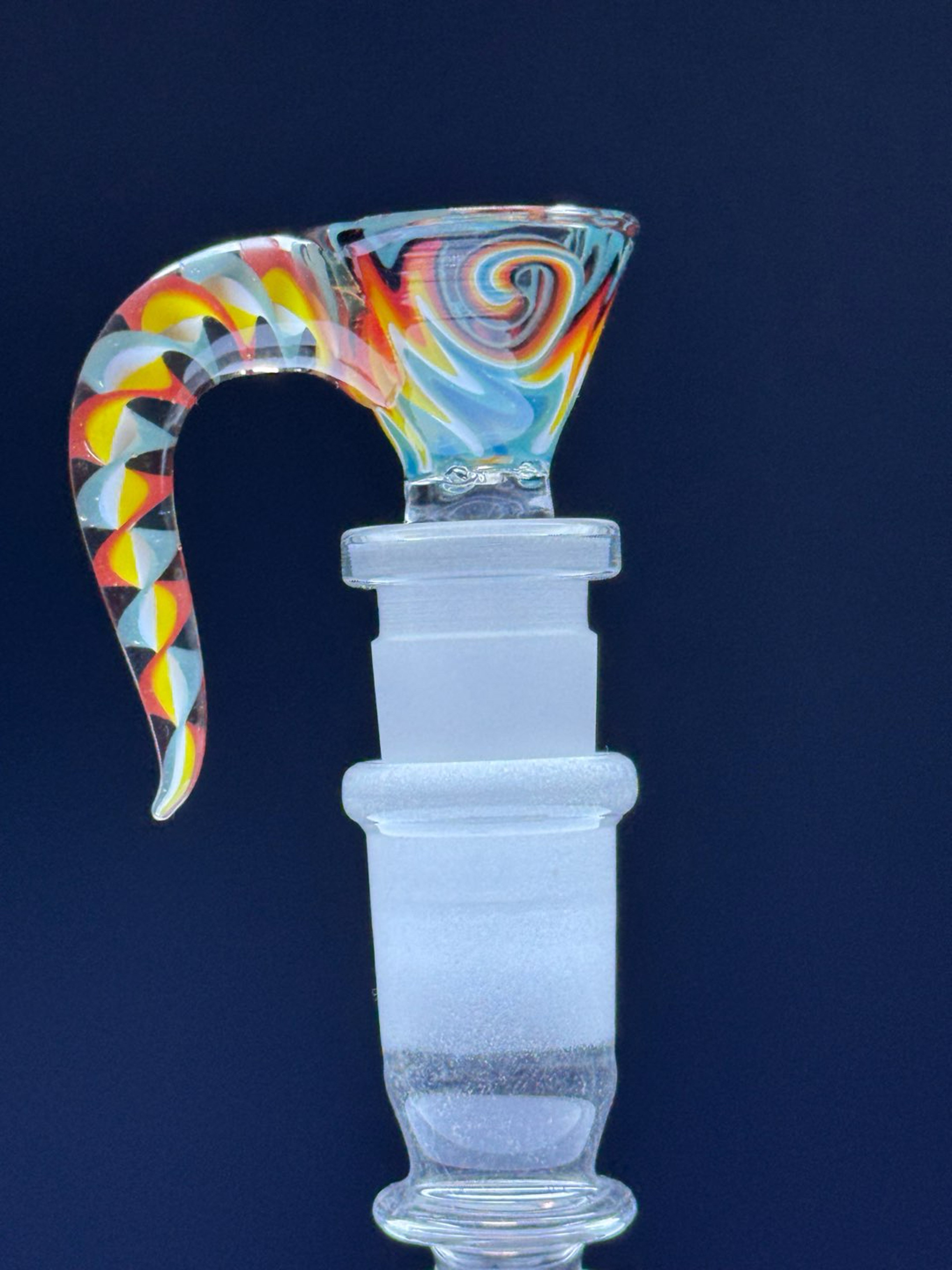 Preview pic of 14mm WigWag Accented 4 Hole Slide W/ Spiral Horn