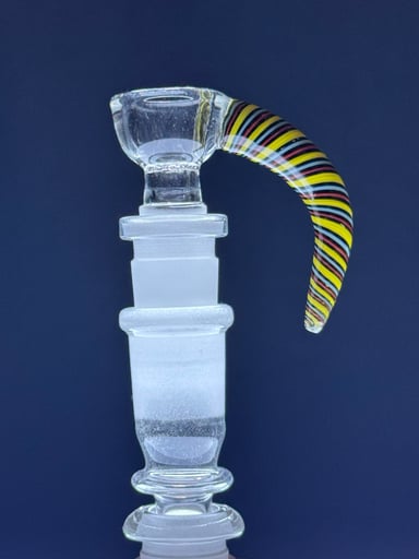 Preview pic of 14mm Clear 7 Hole Slide W/ Worked Horn