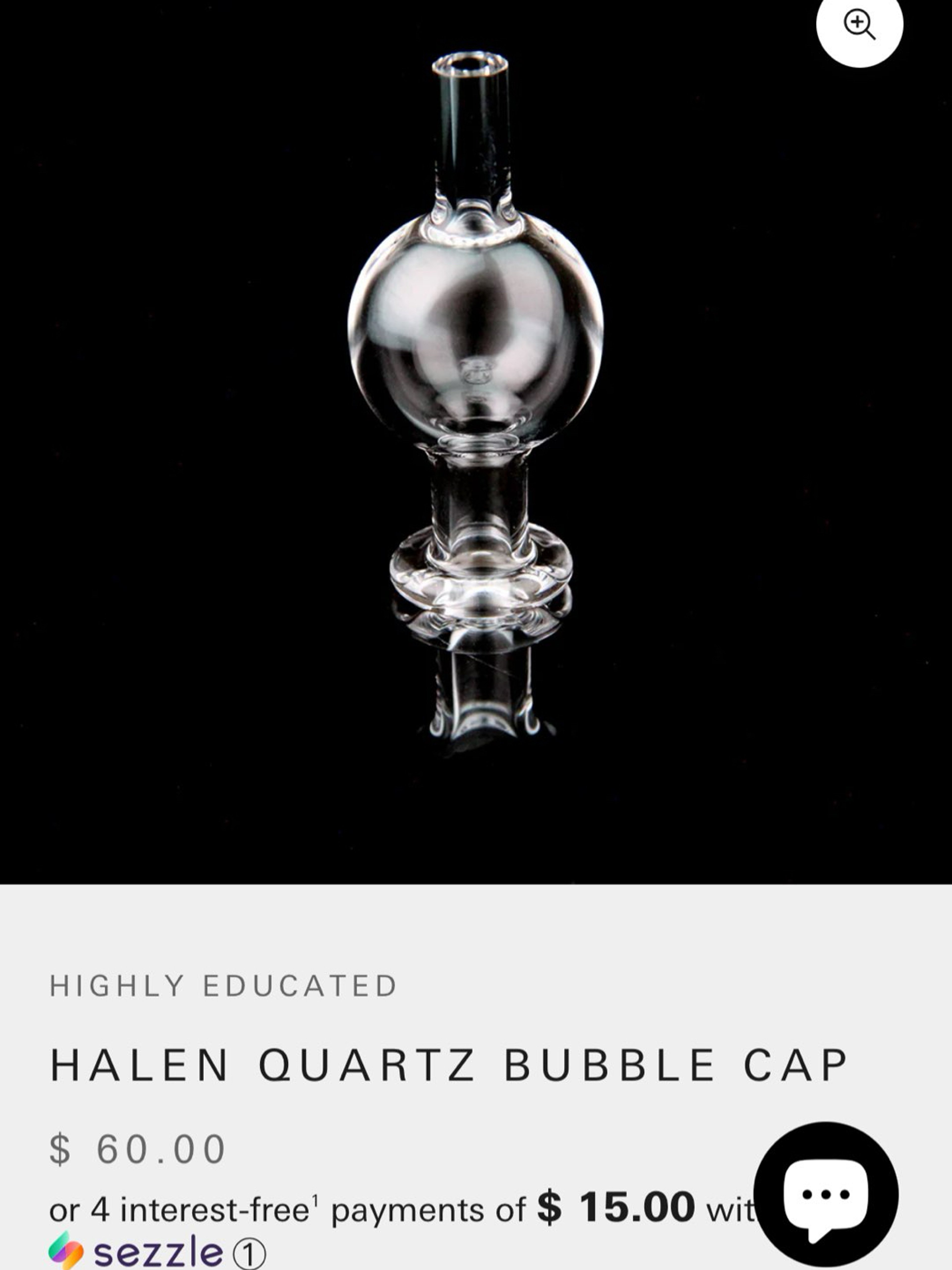 joel halen bubble quartz cap image 0