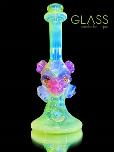 Preview pic of Creep Glass Mini Bird Tube - Absinthe over Ghost