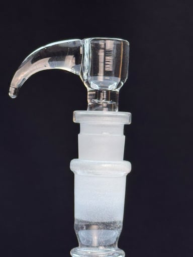 Preview pic of 14mm Clear Single Hole Slide W/ Horn