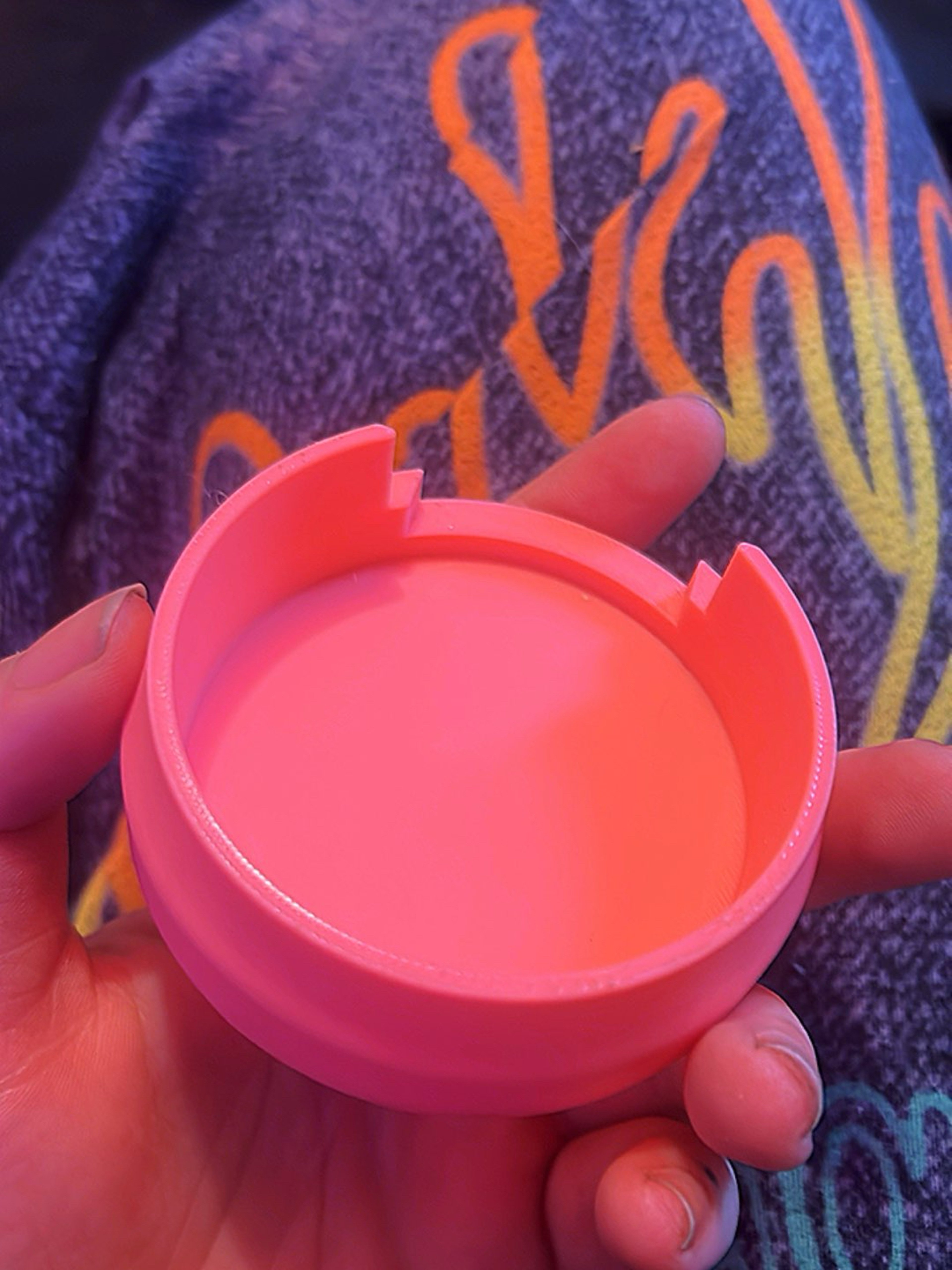 Preview pic of 3D Printed Puffco Peak Pro or OG Stabilizing Base - Peach/Pink Color