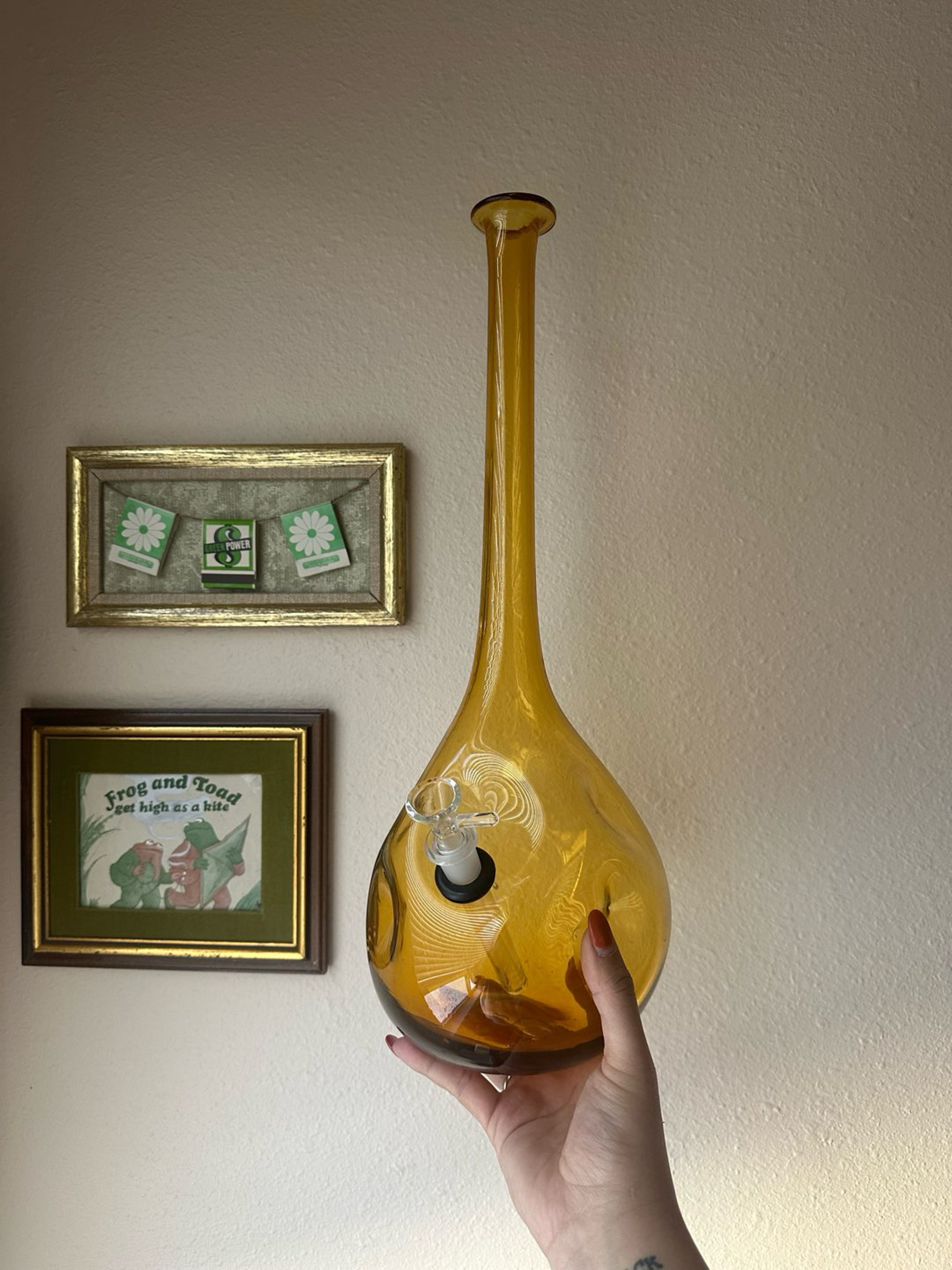 Preview pic of 1970s vintage converted empoli decanter