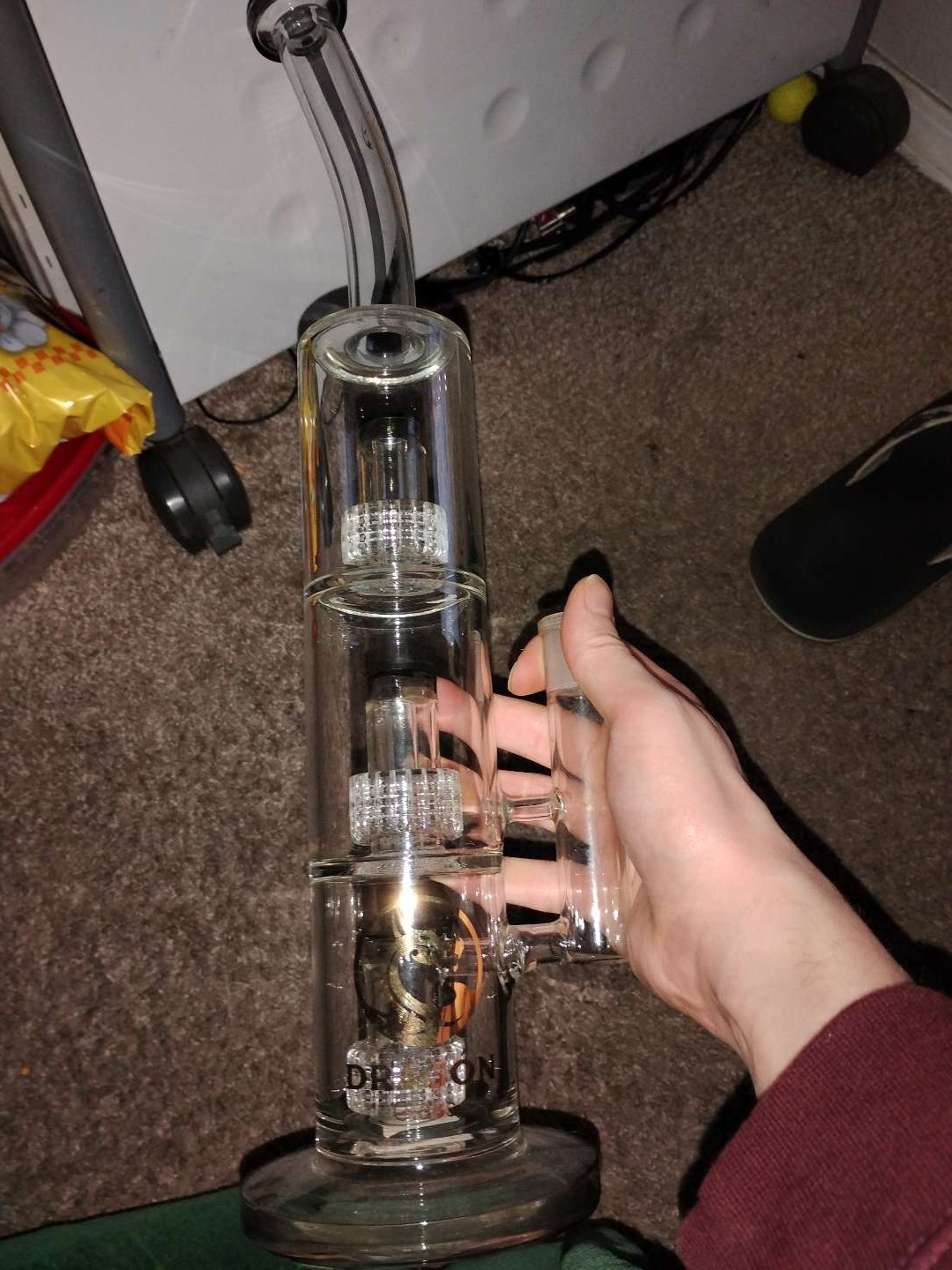 Dragon glass 3x shower perc lazy neck image 0