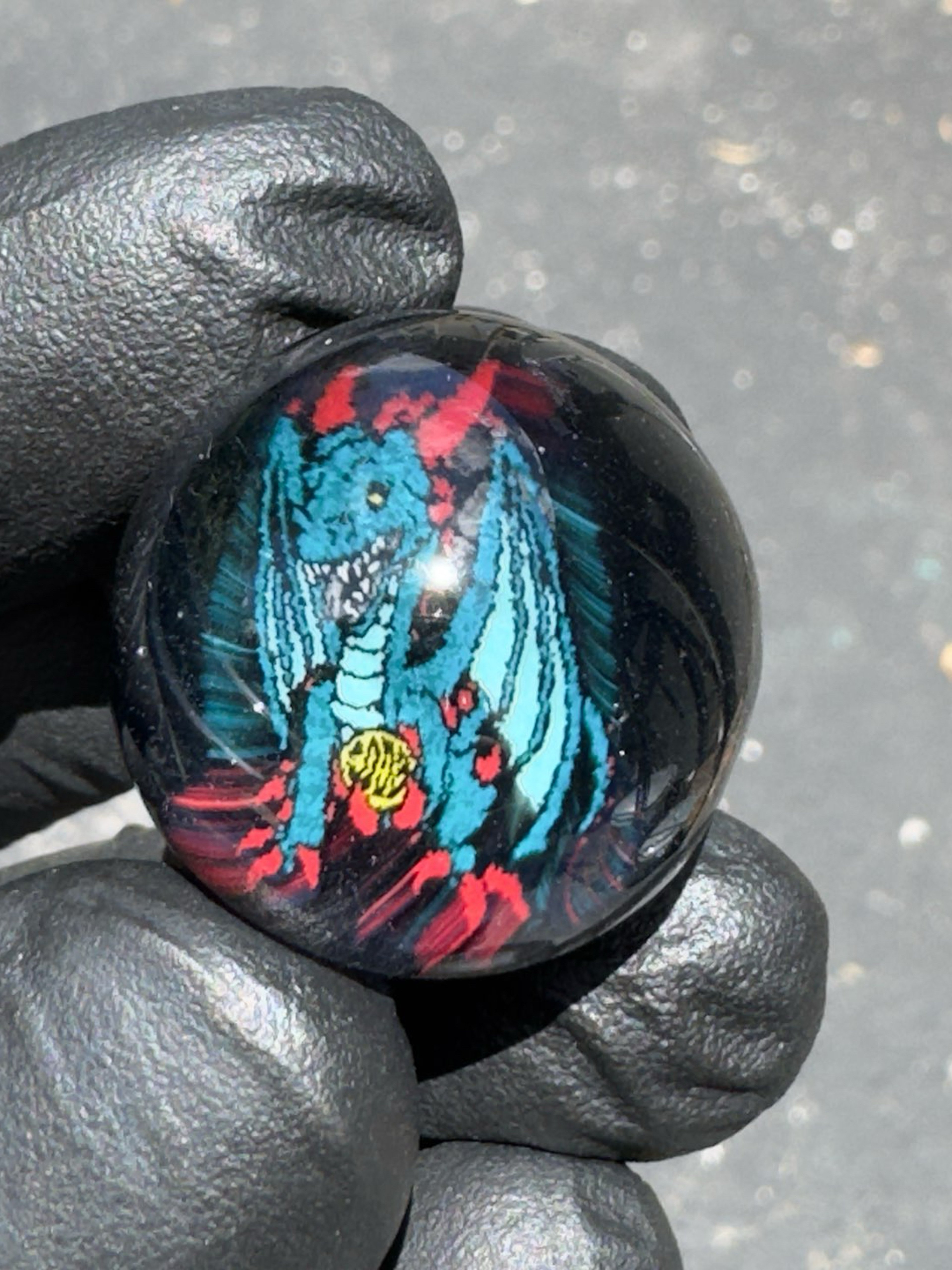 Preview pic of Firefox Glass - Scoz Dragon Galaxy Top Marble