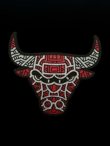 Preview pic of RARE Chicago Bulls Mat by Ben Focus x Moodmats