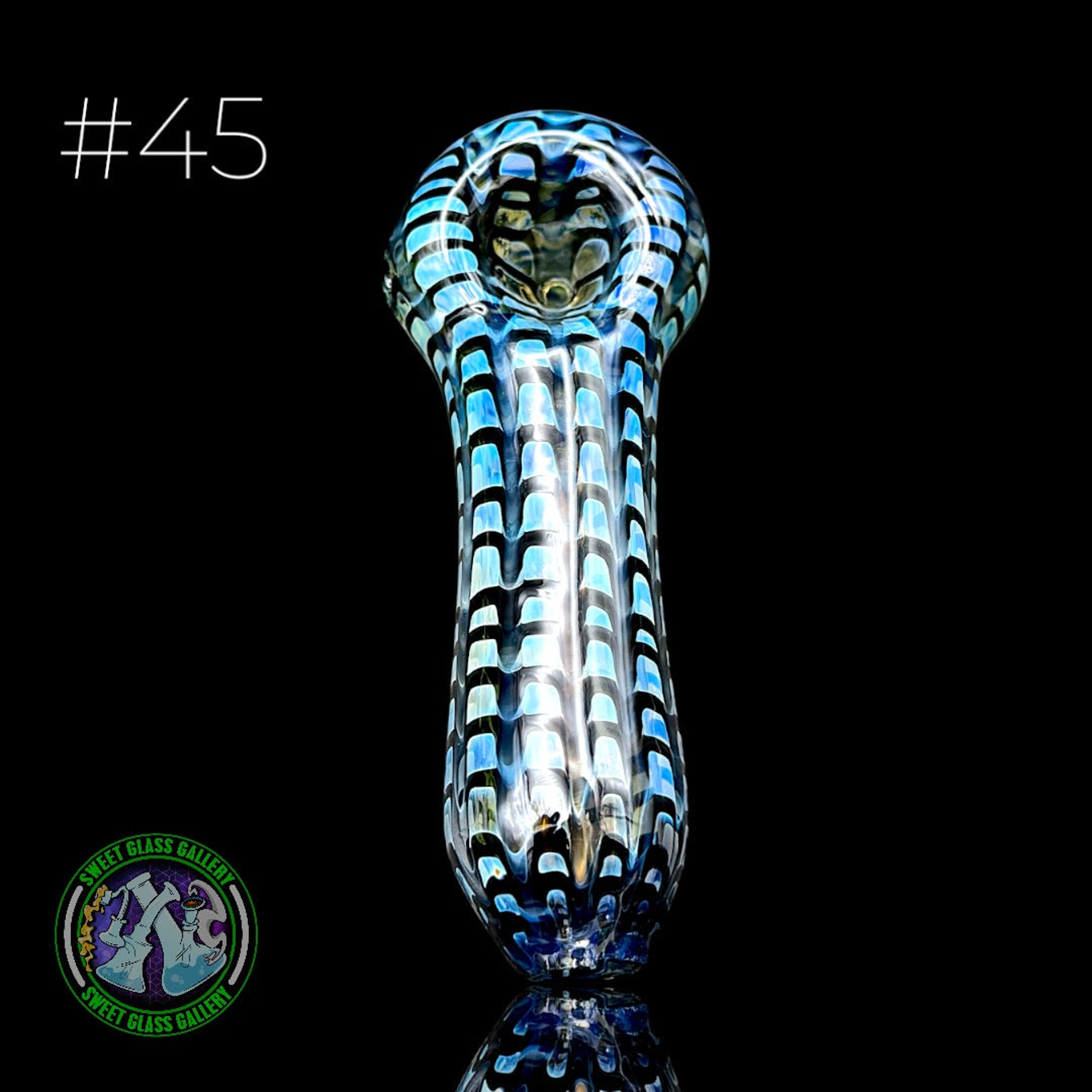 Preview pic of Daniel's Glass Art - Dry Pipe #45 - Wrap & Rake