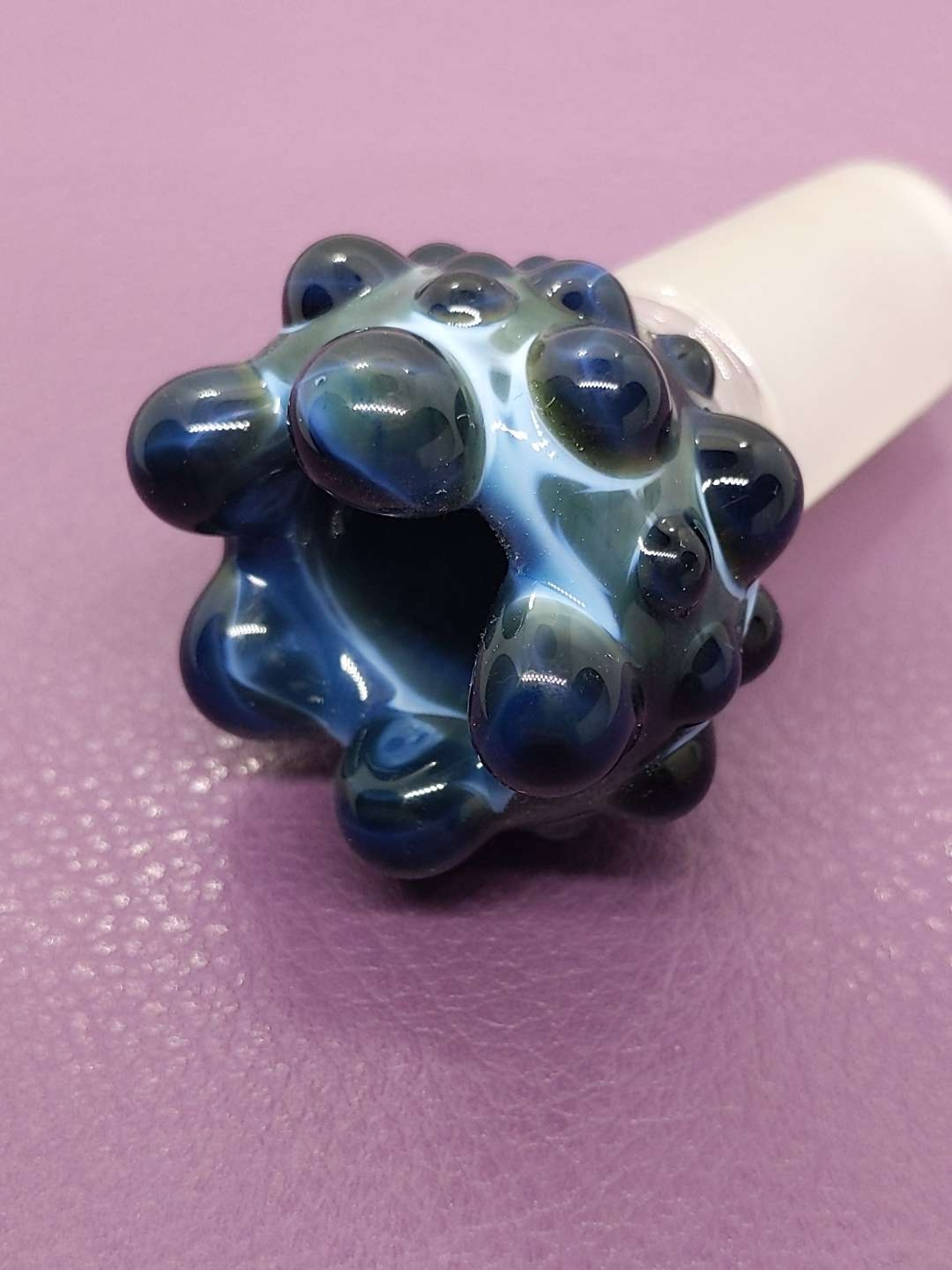 Preview pic of Dark Storm Blue and White Bubble Slide 18mm Ships Free!