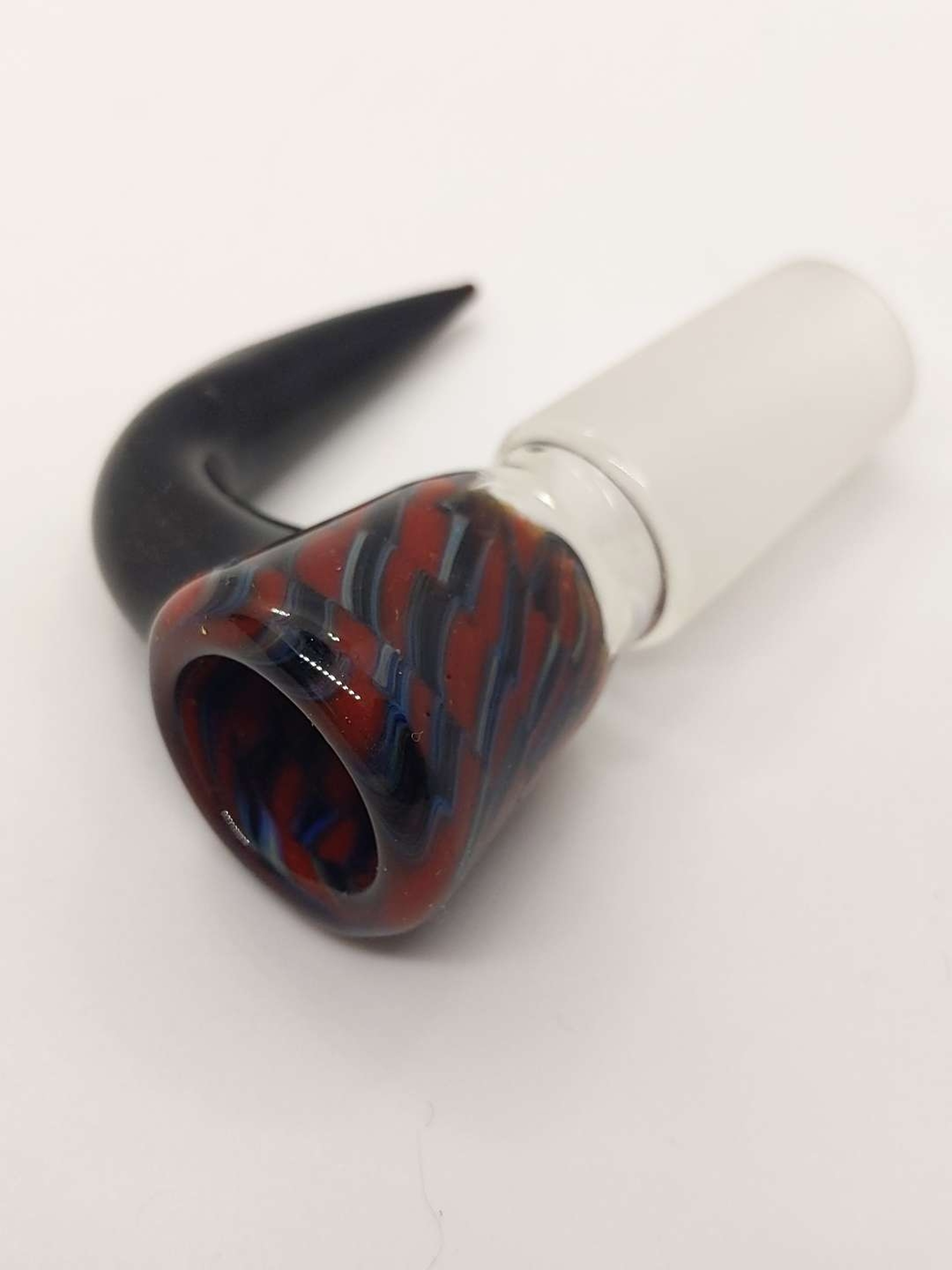 Preview pic of Black & Dark Red Horned 14mm Slide Ships Free