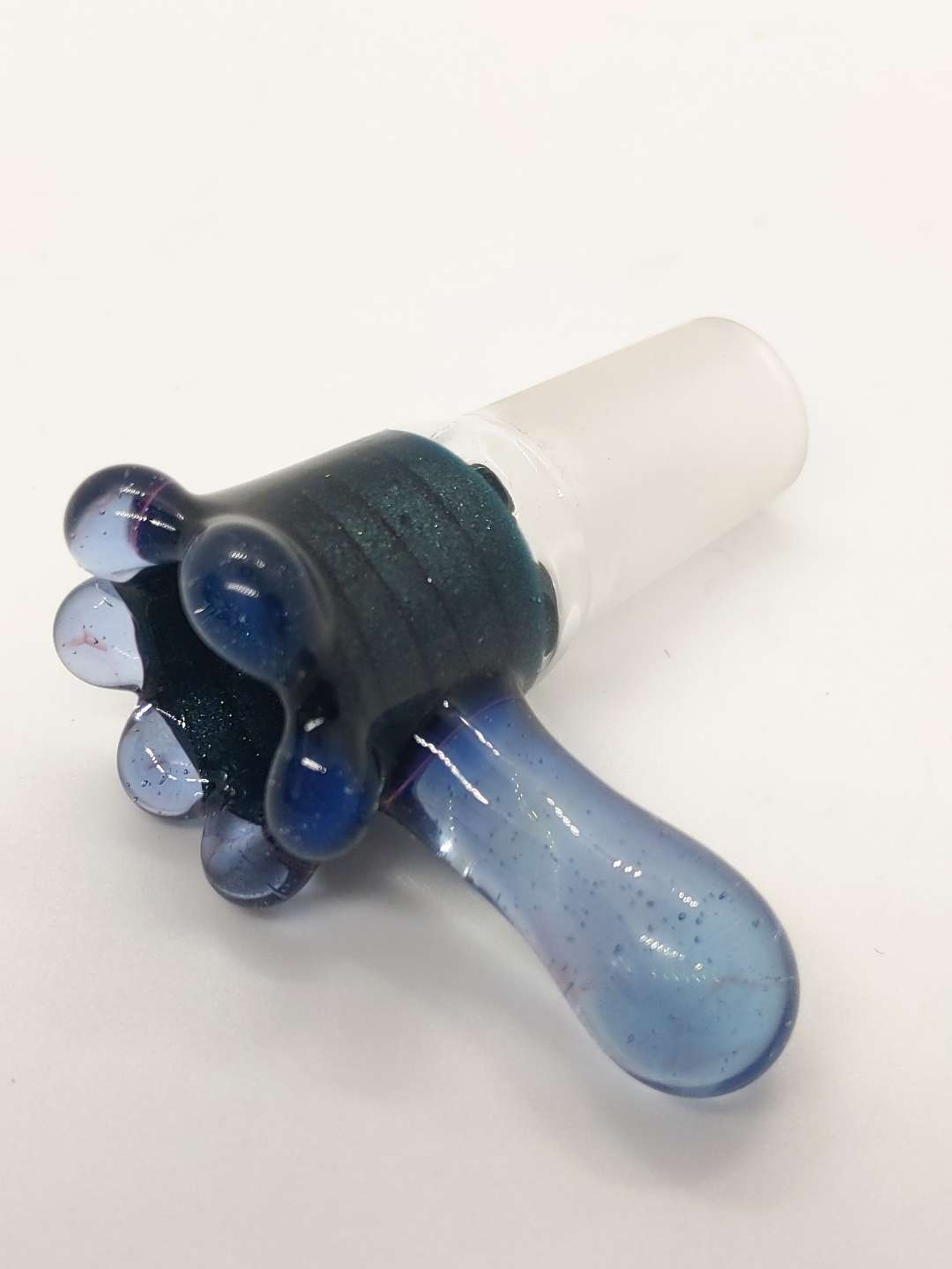 Preview pic of Blue Striped Glitter 14mm Tab Slide