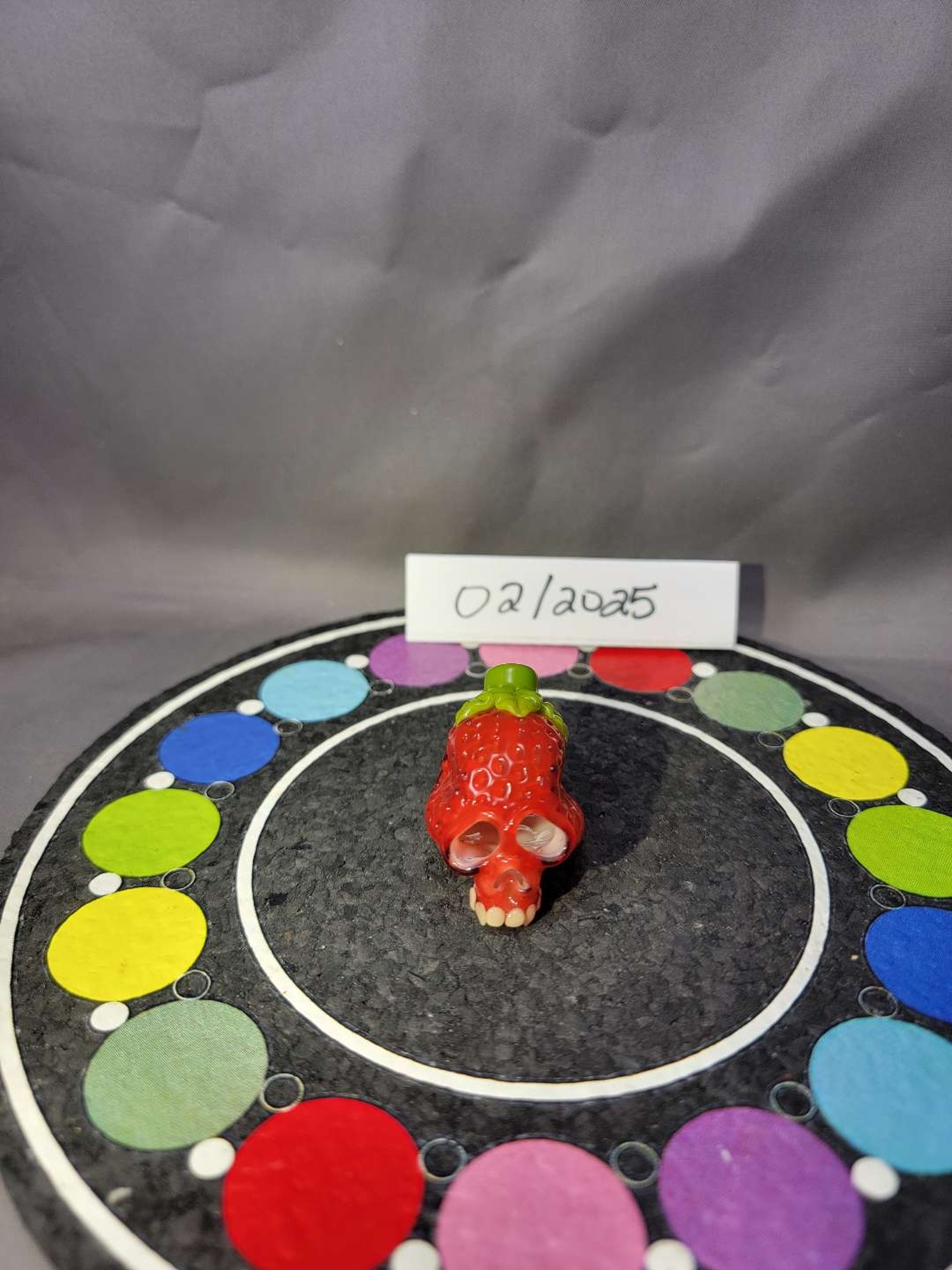 Strawberry Glass BoneLord Skull Collab image 0