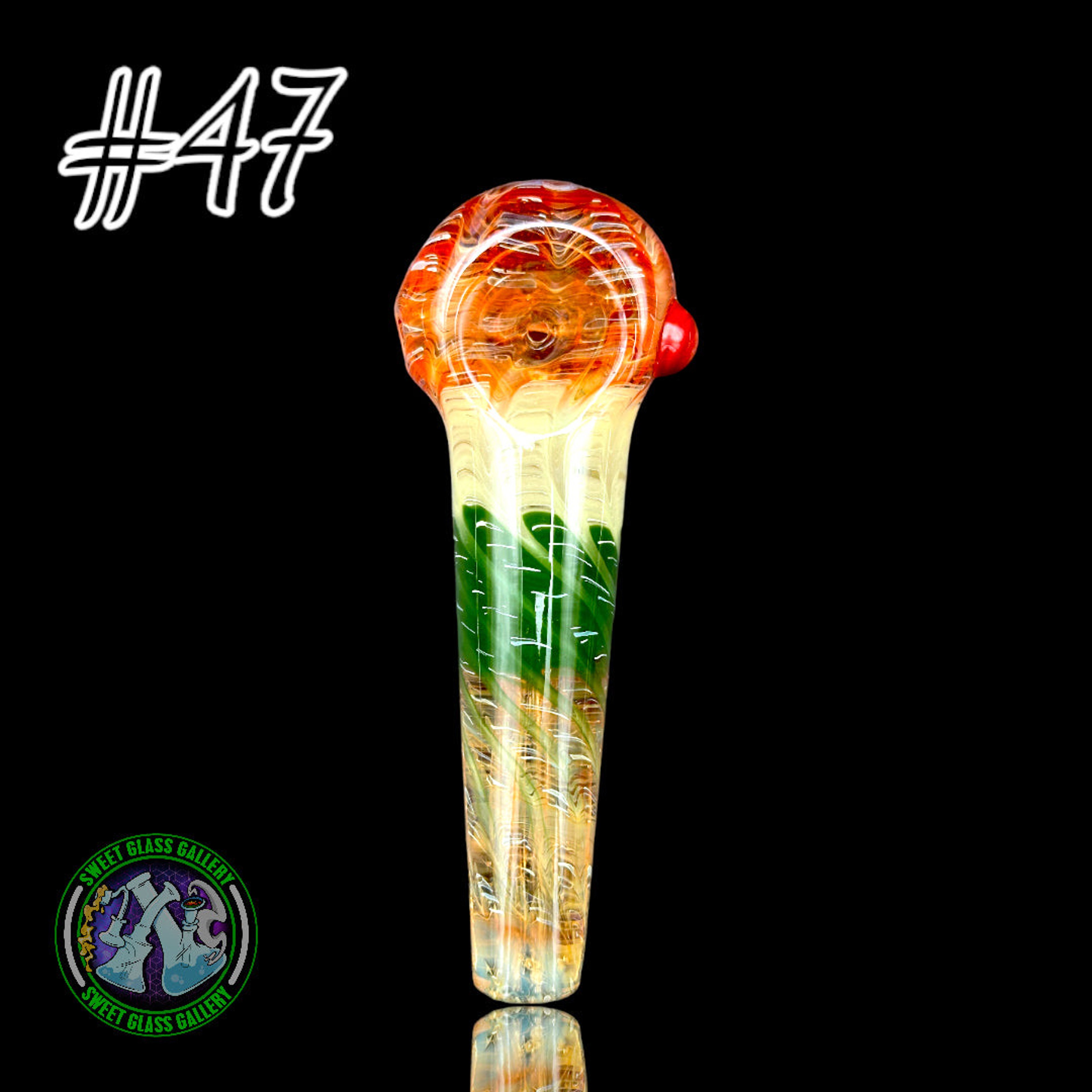Preview pic of Daniel's Glass Art - Dry Pipe #47 - German Glass
