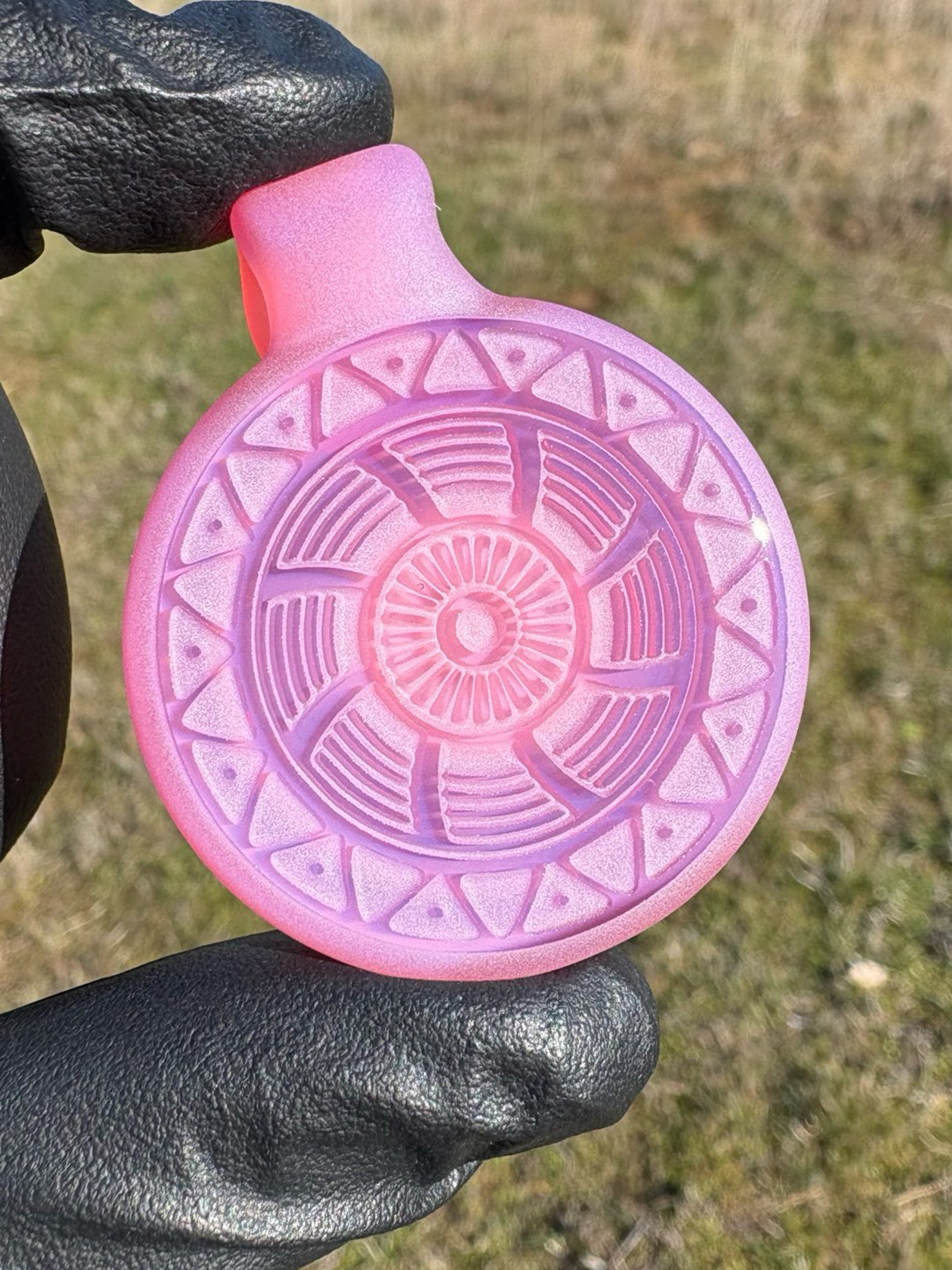 Preview pic of Carved Glass Pendant