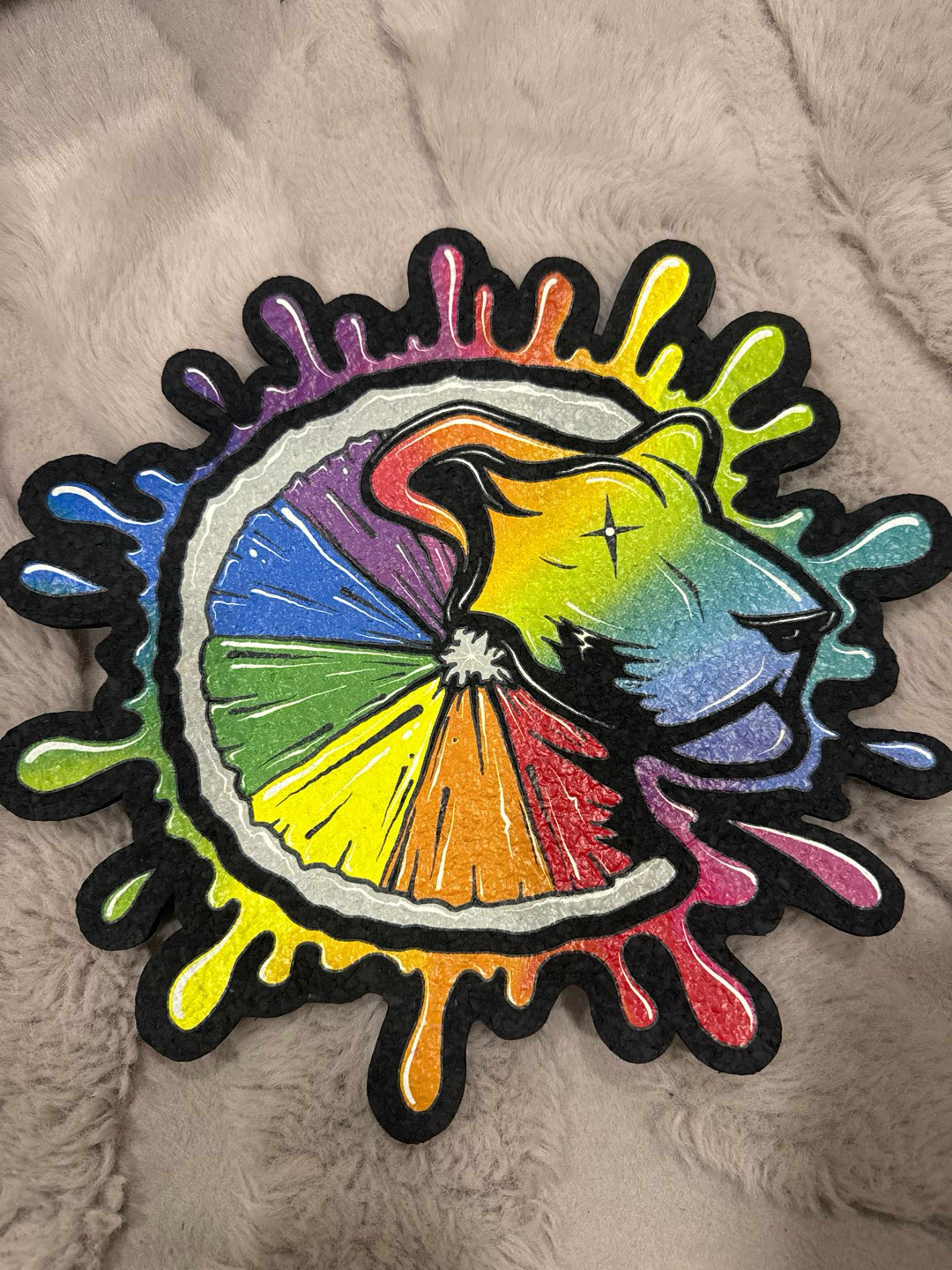 Preview pic of Lyons Glass Rainbow Mood Mat