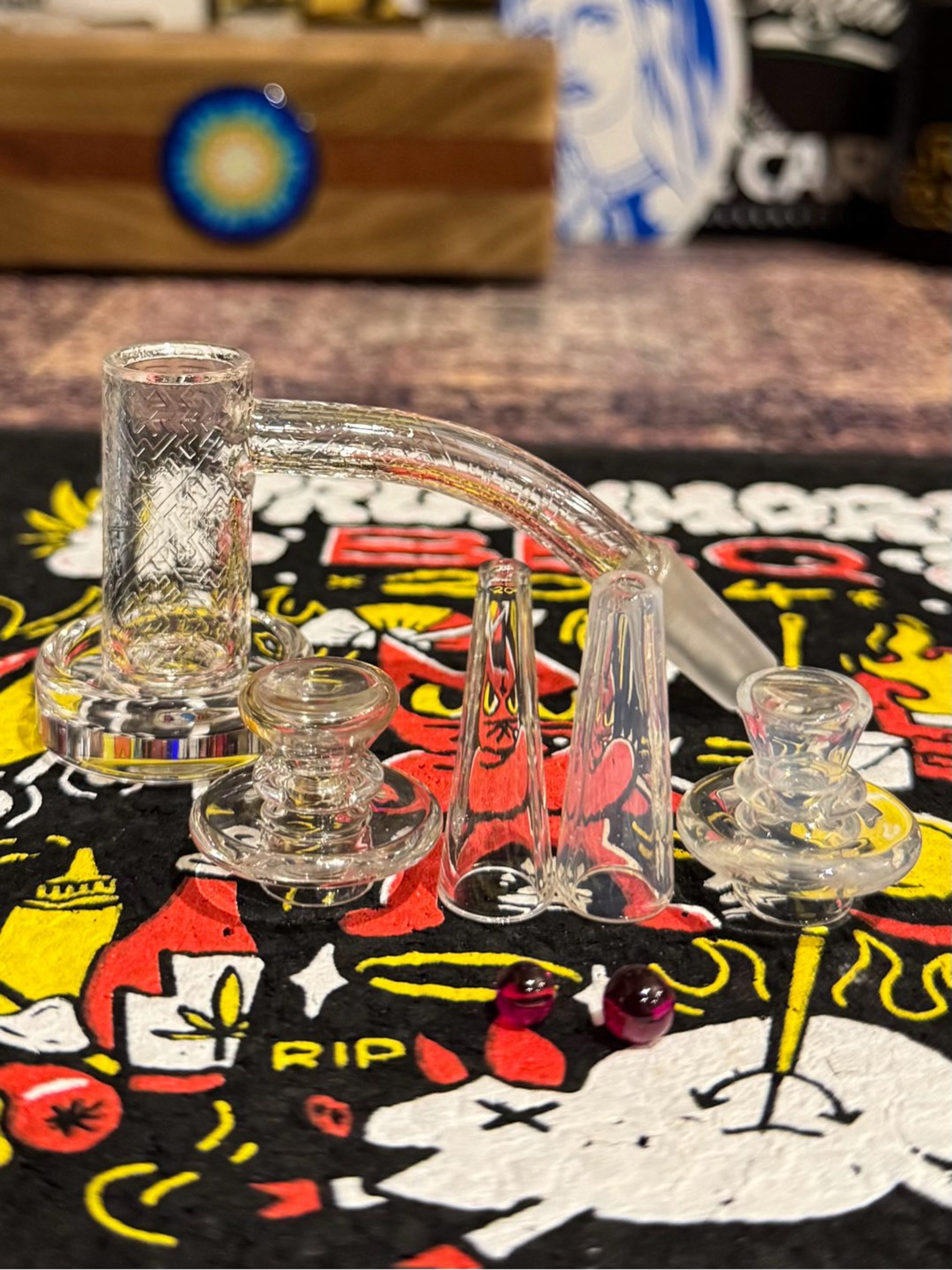 Preview pic of Quave 10mm 45 degree Qub Scout with 2 cap & cone sets (used)