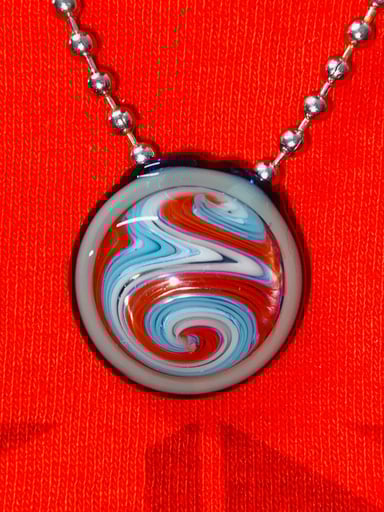 Preview pic of Heady UV Inside-out Letter E Pendant