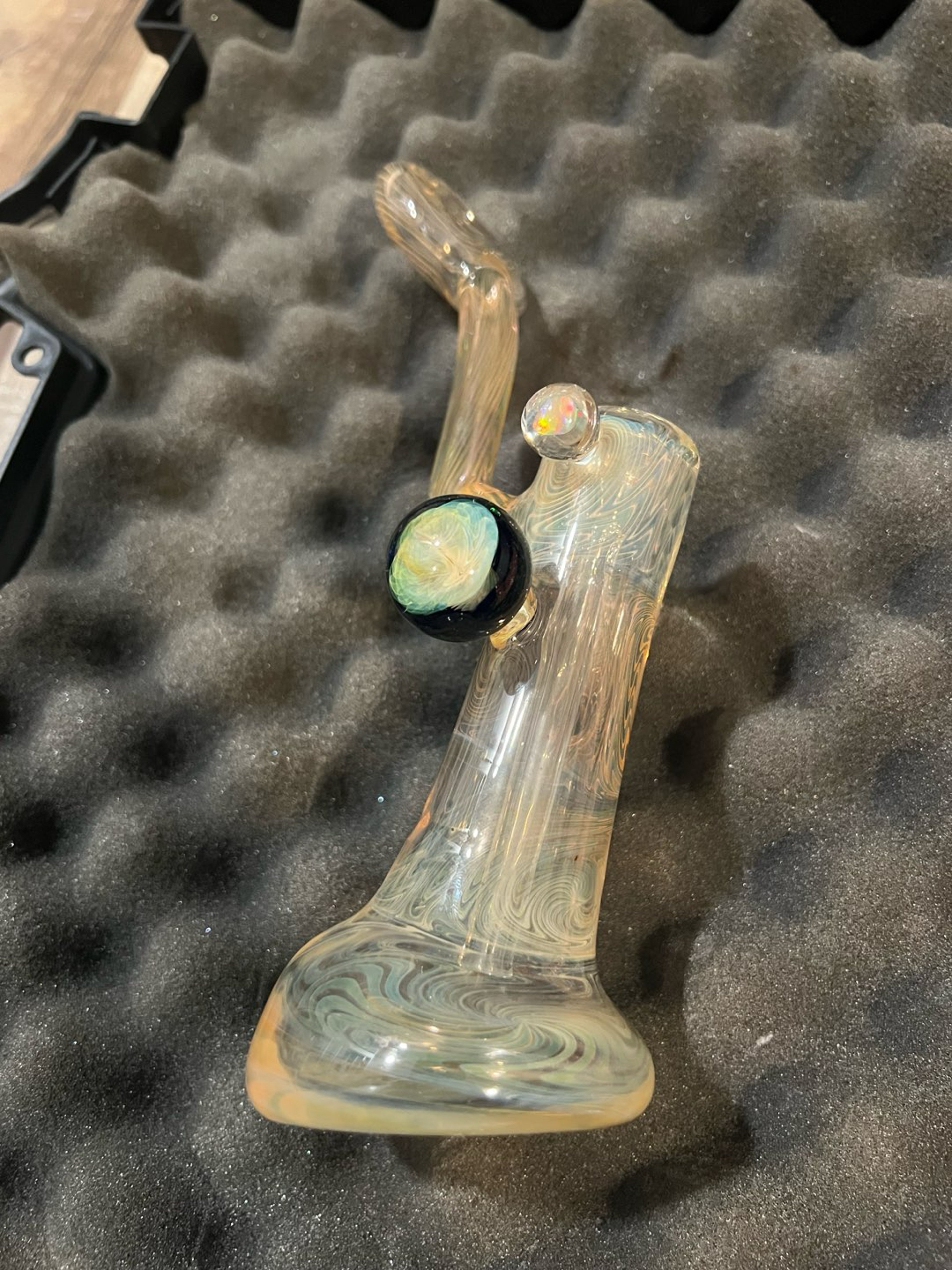 Preview pic of Porage glass old school snorkel bubbler