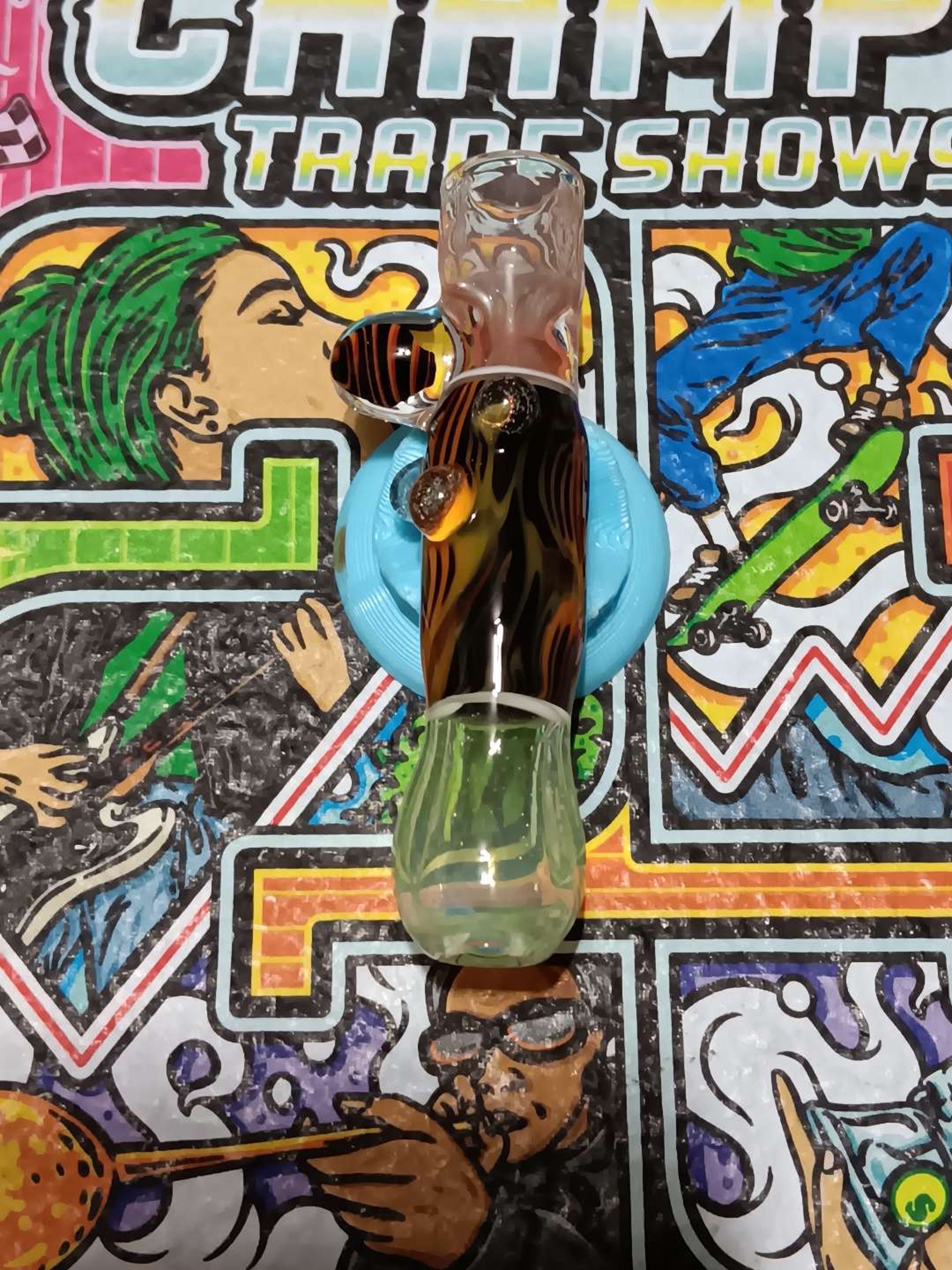 Preview pic of Fire fade tye dye chillium