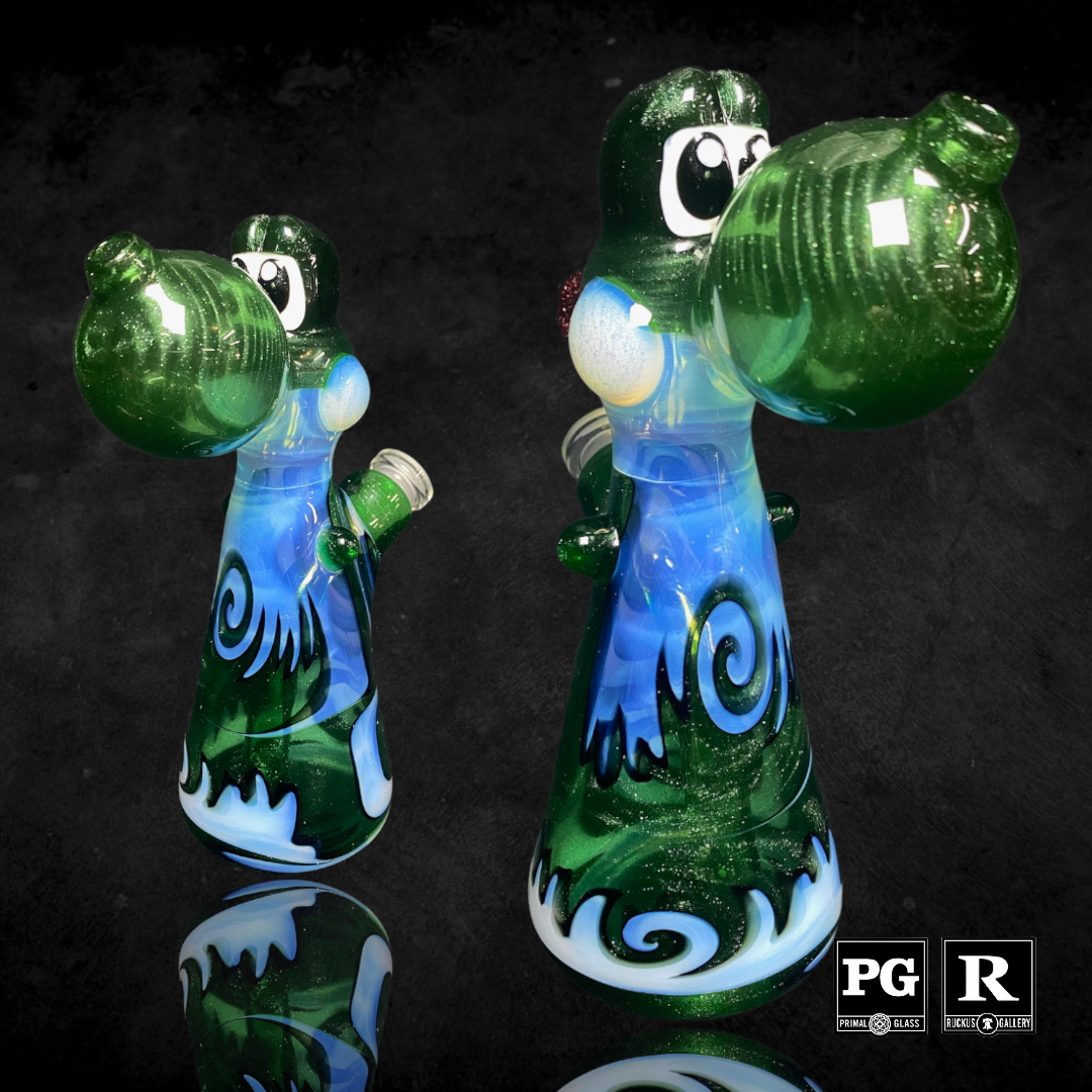 Preview pic of Bellz Glass x Dani Girl Glass Yoshi Rig 4