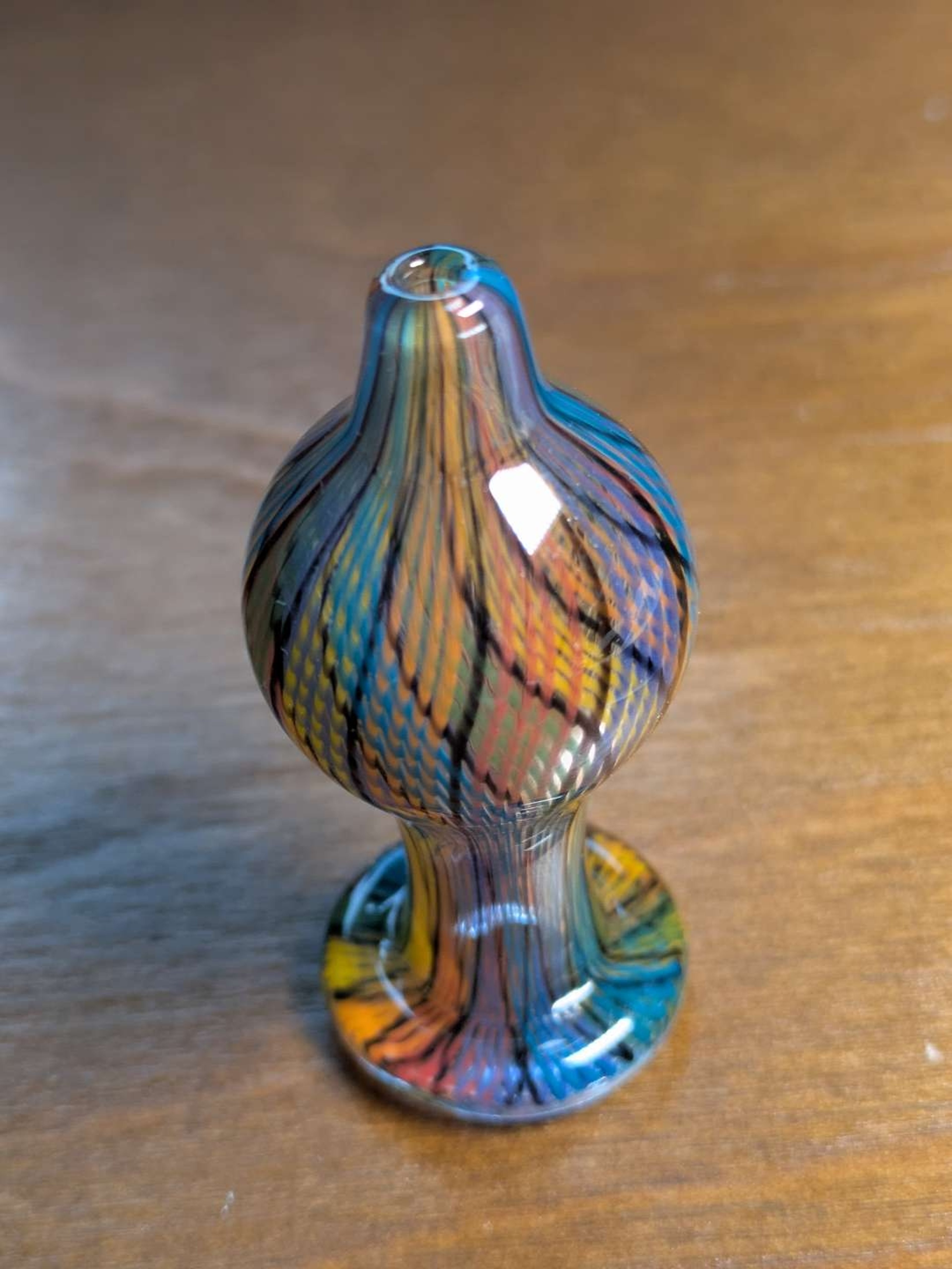 Preview pic of Drewbie 25mm bubble cap in rainbow retti